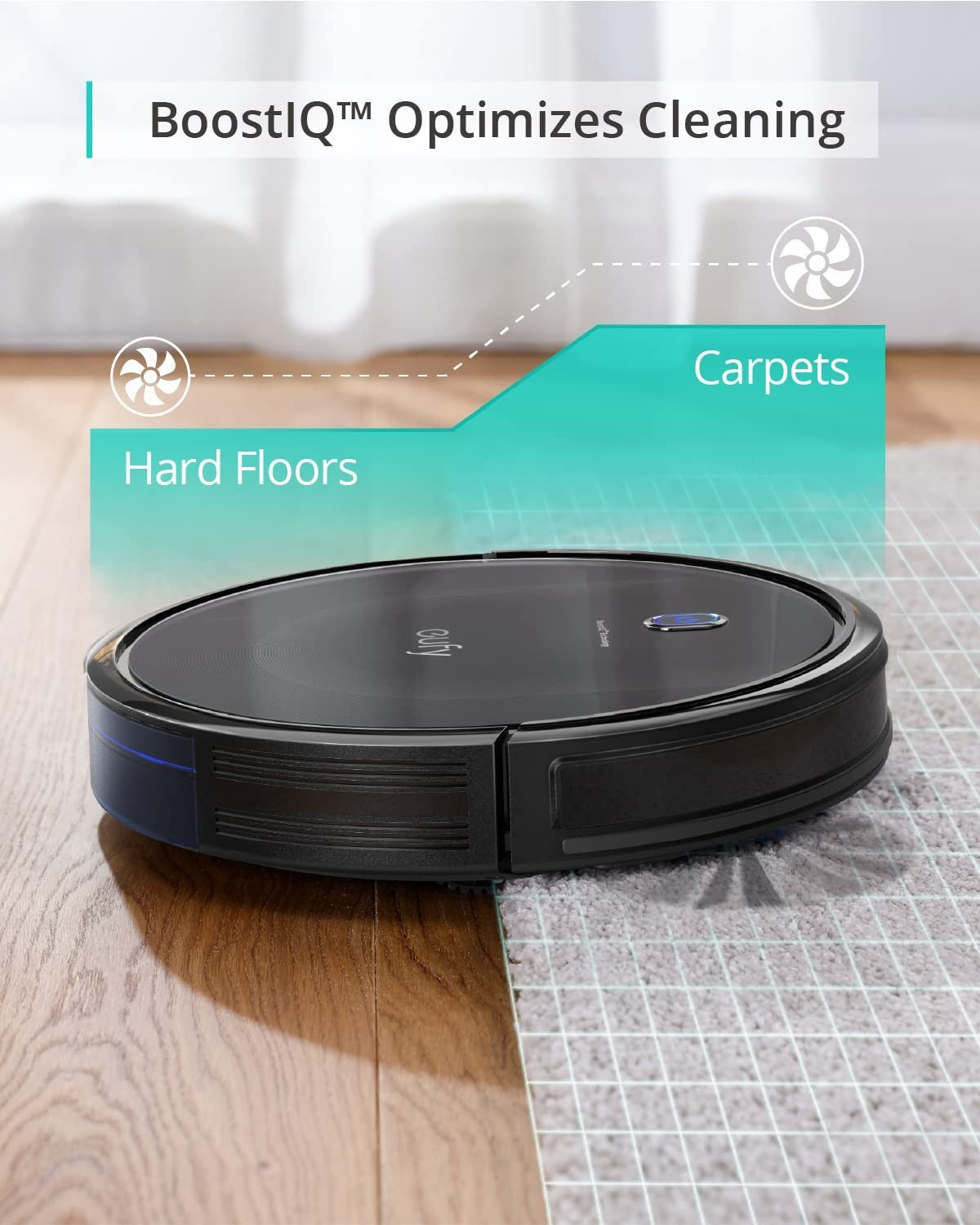 Robot Vacuum Cleaner - Super Thin, Quiet, Self-Charging, Cleans Hard Floors & Ca4