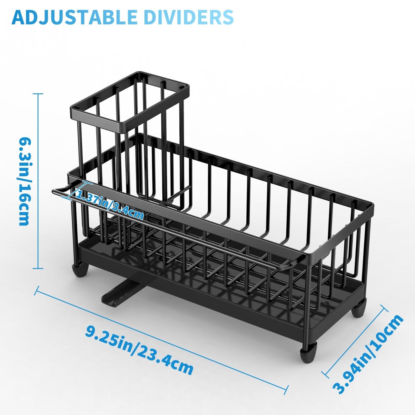 Kitchen Sink Sponge Holder Caddy Organizer, Rustproof 304 Stainless Steel, Towel2
