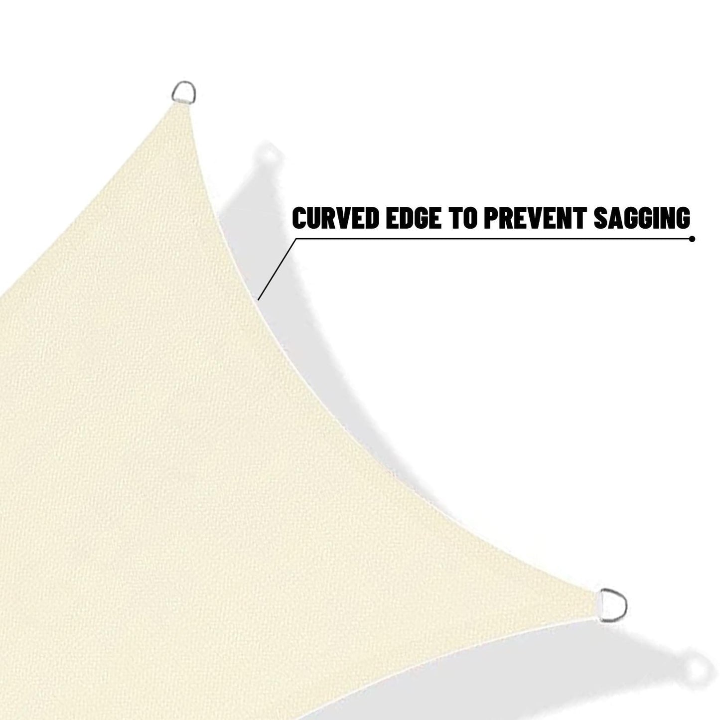10' x 13' Rectangle Shade Sail Canopy   95% UV Protection for Backyard, Patio, G6