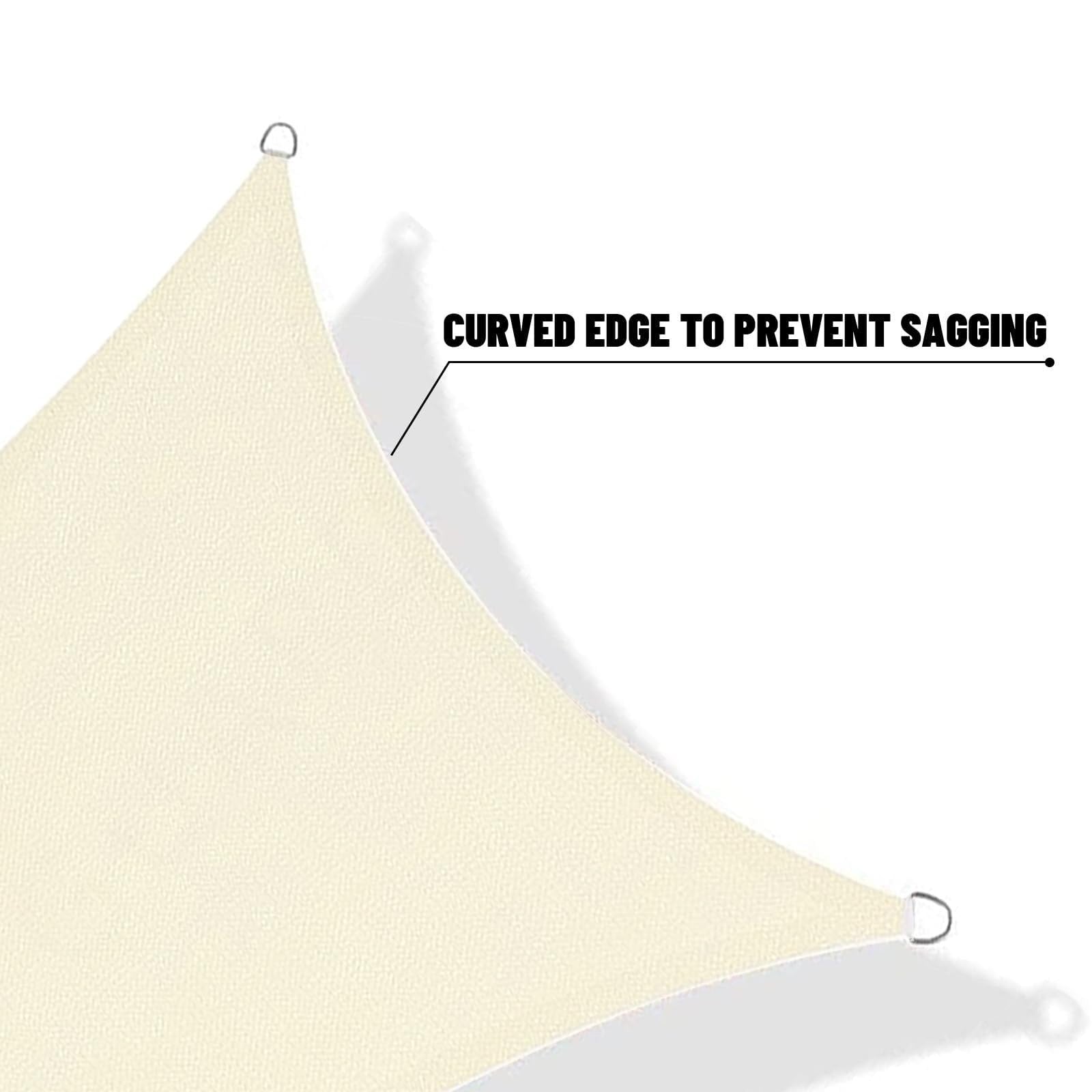 10' x 13' Rectangle Shade Sail Canopy   95% UV Protection for Backyard, Patio, G6