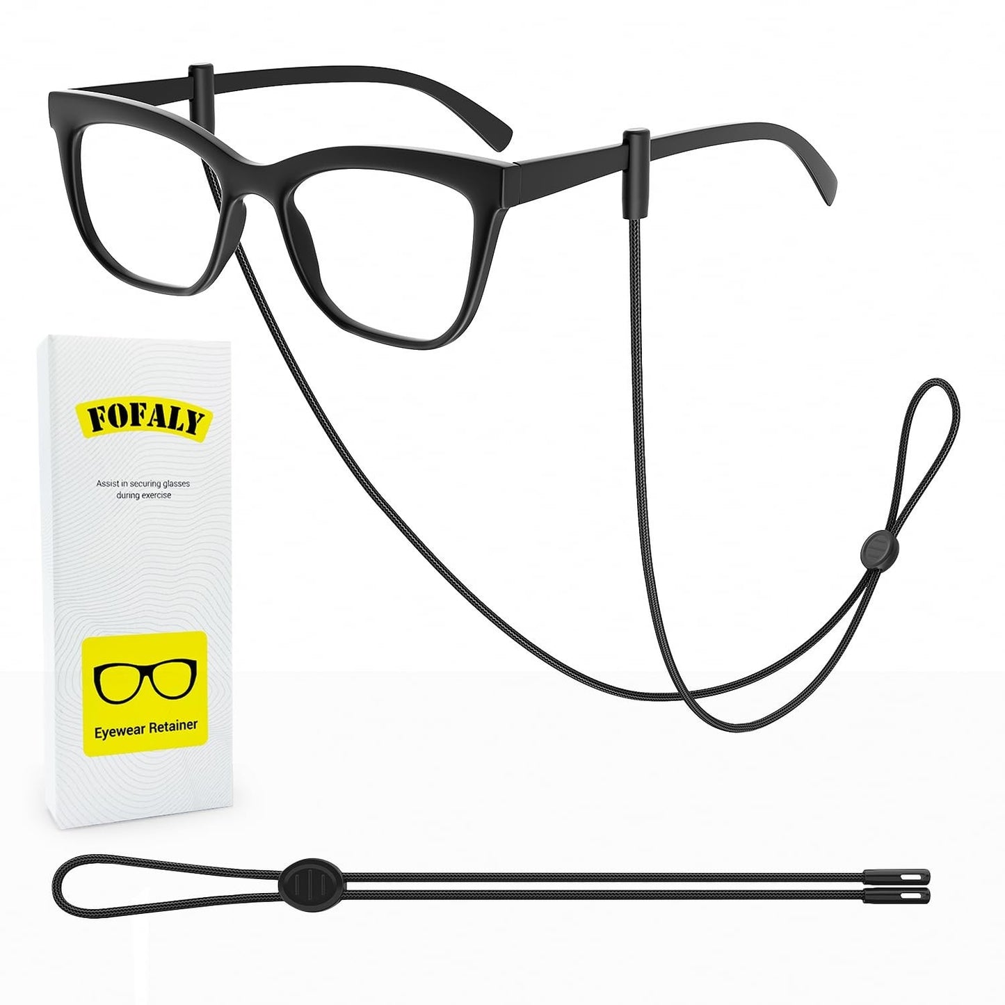 Adjustable Eyeglasses Strap Holder Cord, Sports Glasses Retainer Neck Chain for6