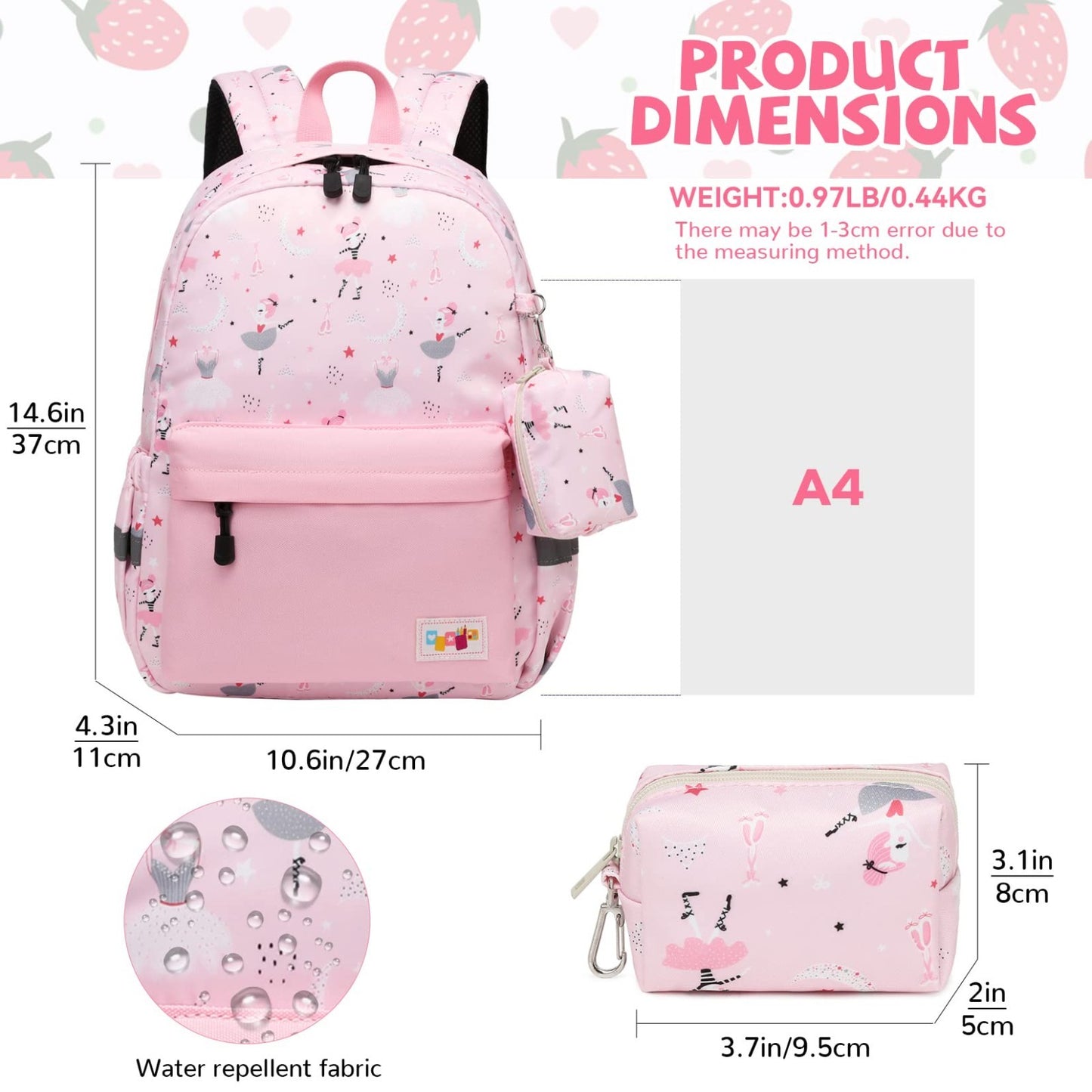 Kids Toddler Backpack with Chest Strap   Durable, Lightweight, Unisex Design2