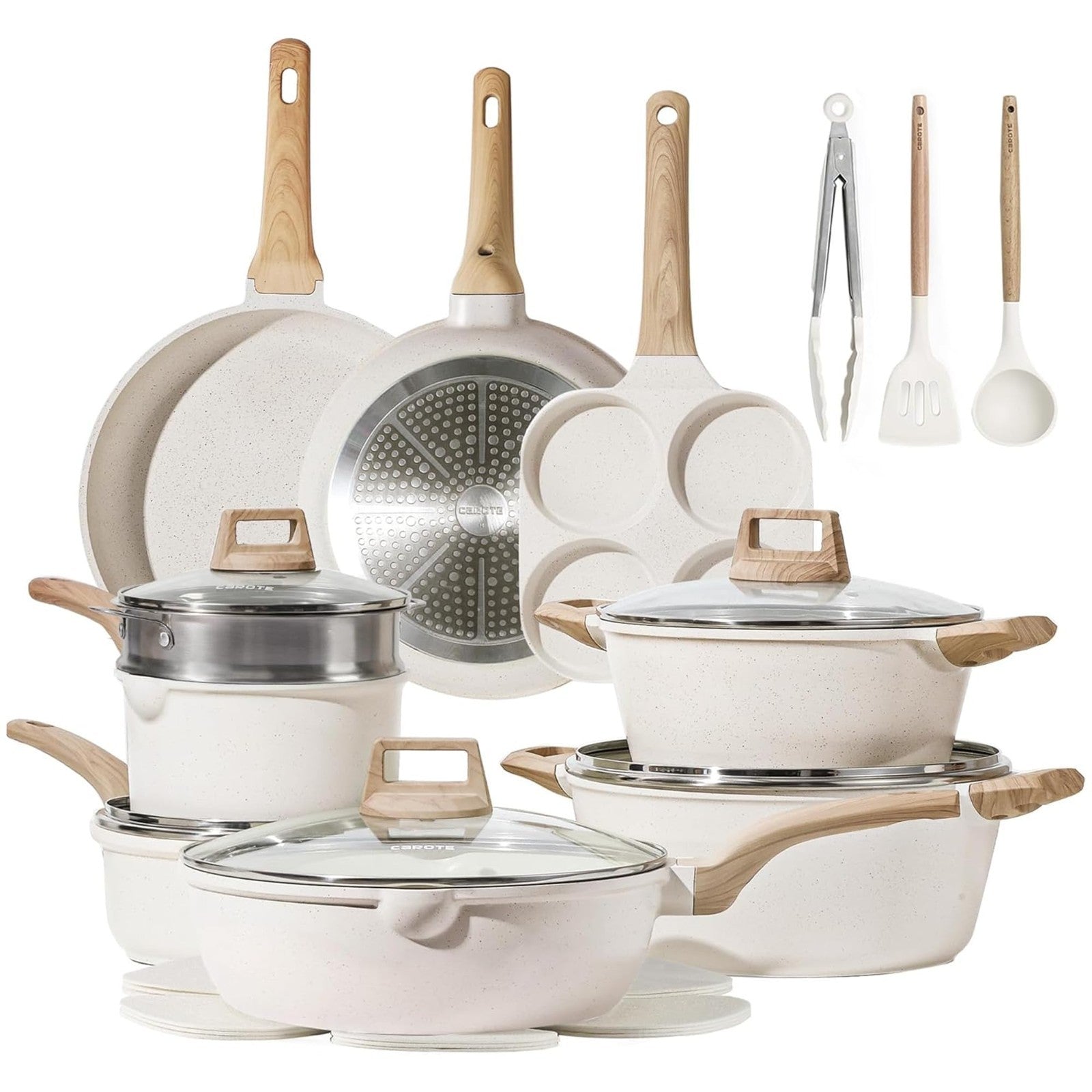21pcs Nonstick Cookware Set   Induction Pots & Pans, Durable Kitchen Cooking Set1