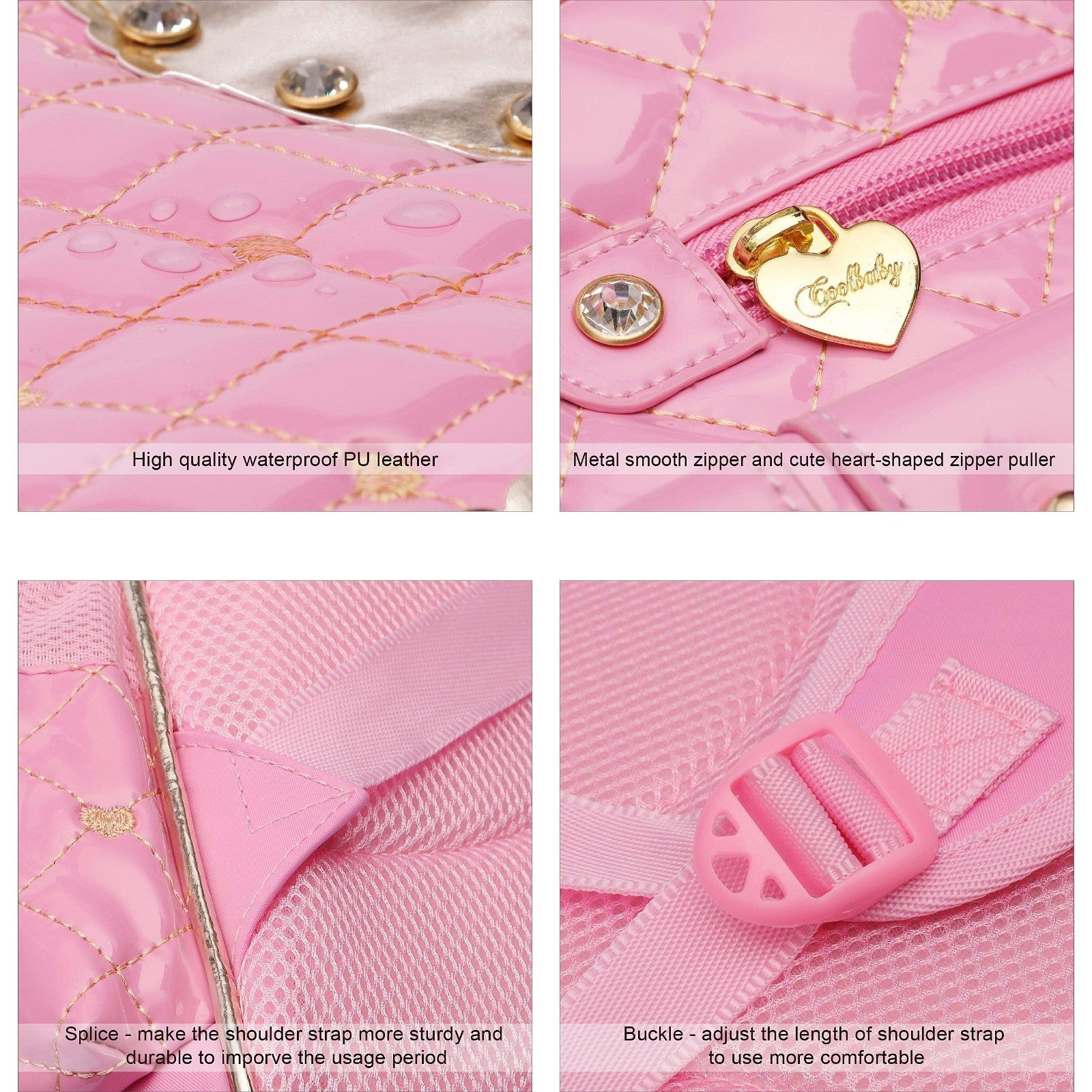 Cute Waterproof Backpack for Girls   Large Toddler School Bag & Travel Daypack6