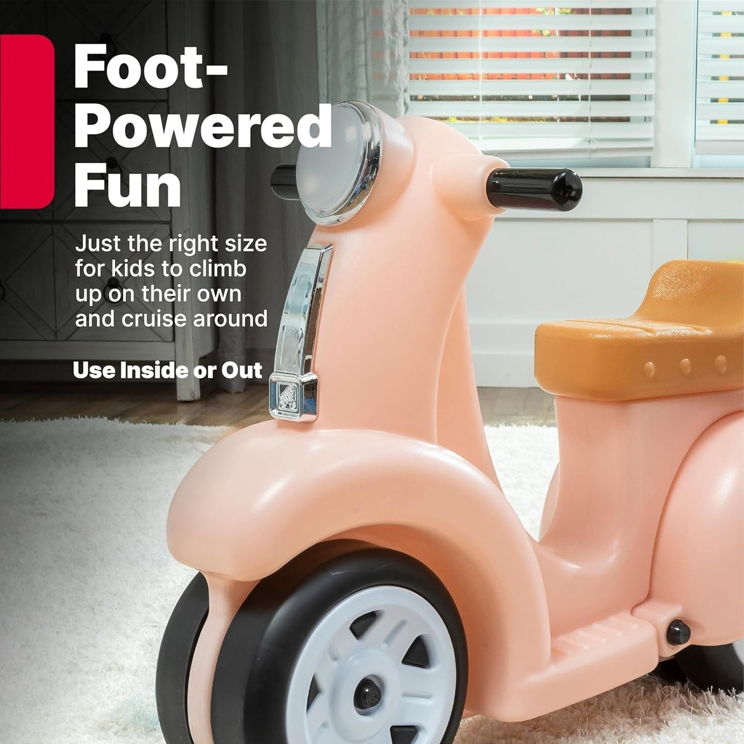 Kids Ride-On Scooter with Adjustable Handle, Lightweight & Safe for Outdoor Fun3
