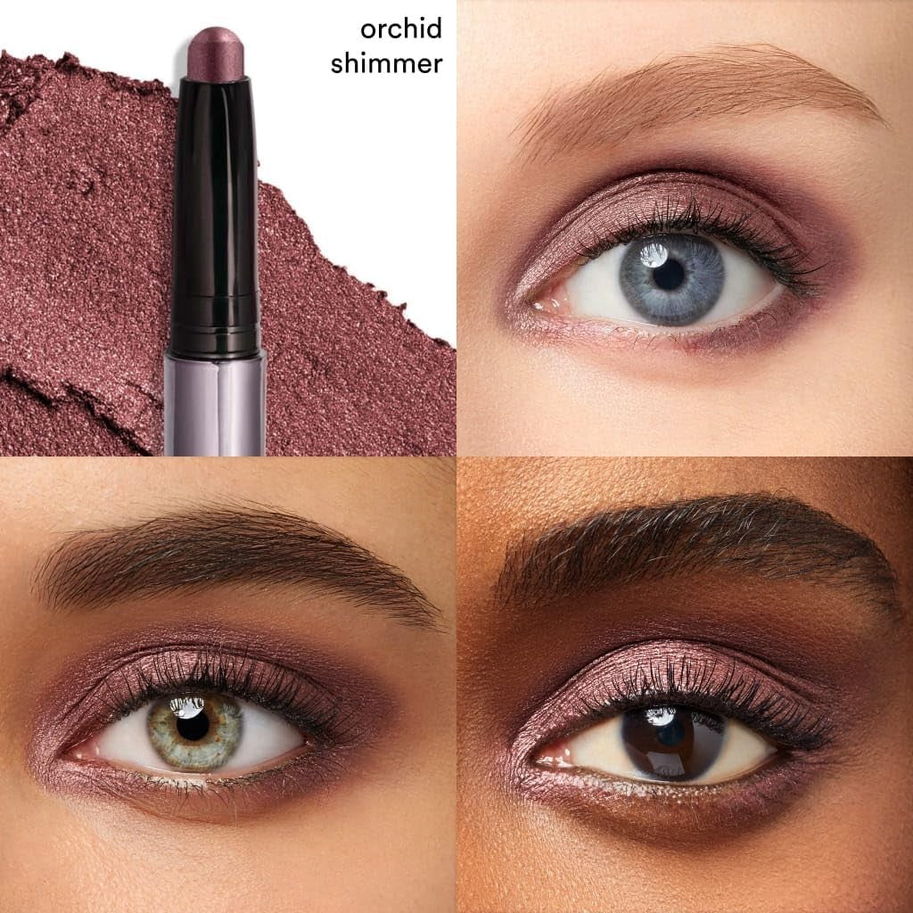 Crème-to-Powder Eyeshadow Stick - Orchid Shimmer, Long-Lasting, Easy Application2