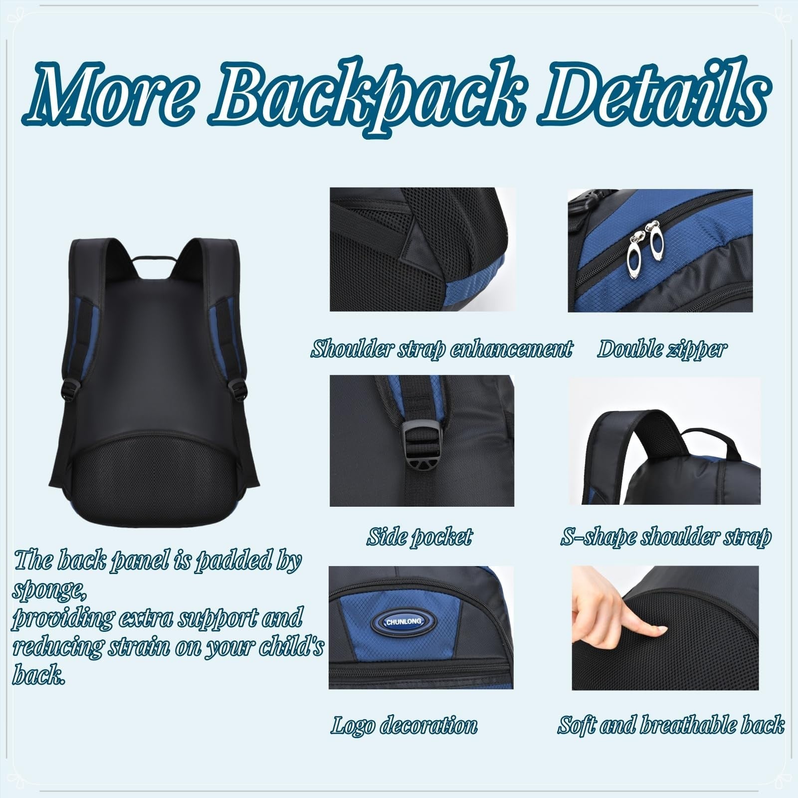 Stylish Teens School Backpack   Casual Daypack for Students, Book Bag, Durable &4