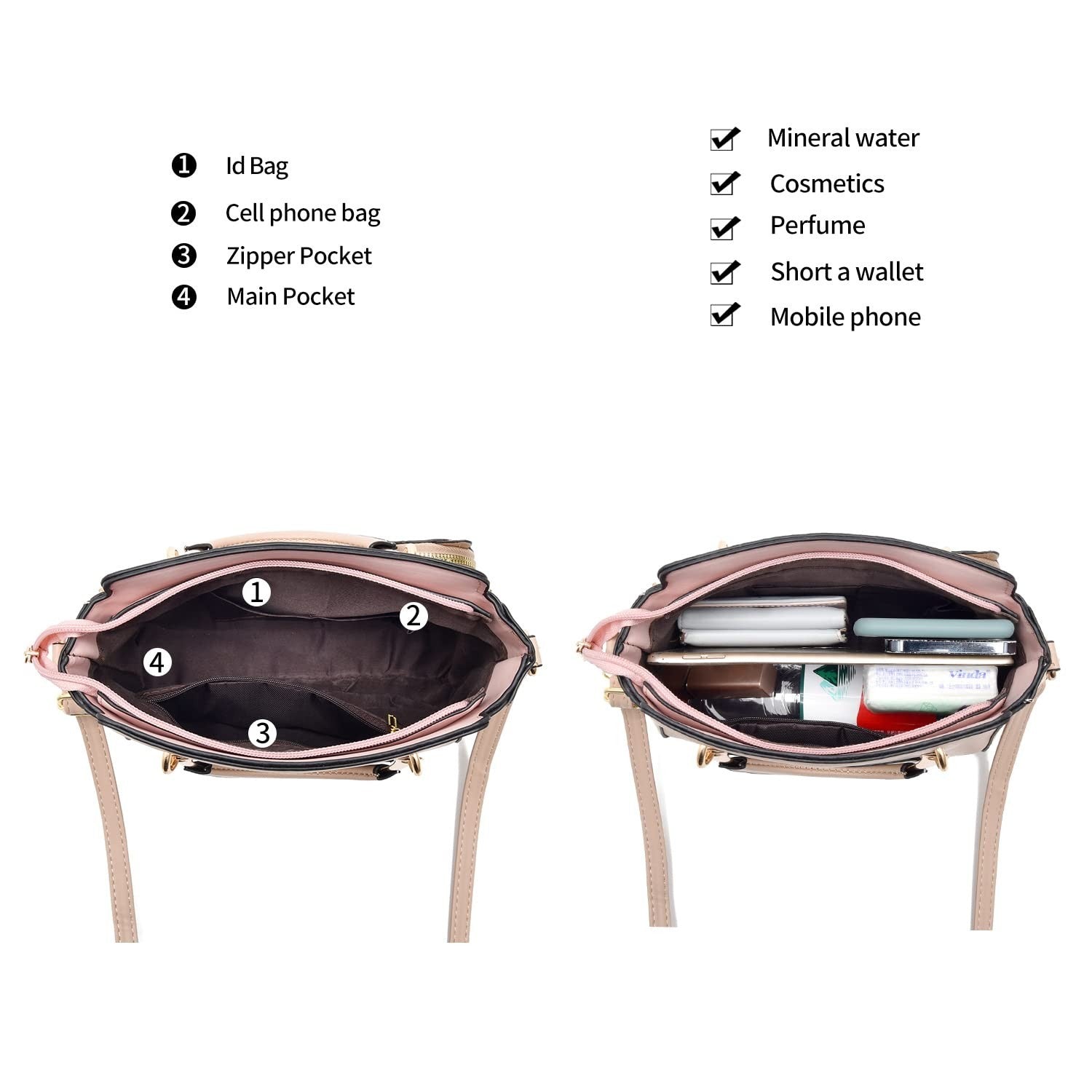 Stylish Women's Crossbody Handbags - Top Handle Satchel & Small Tote Bags7