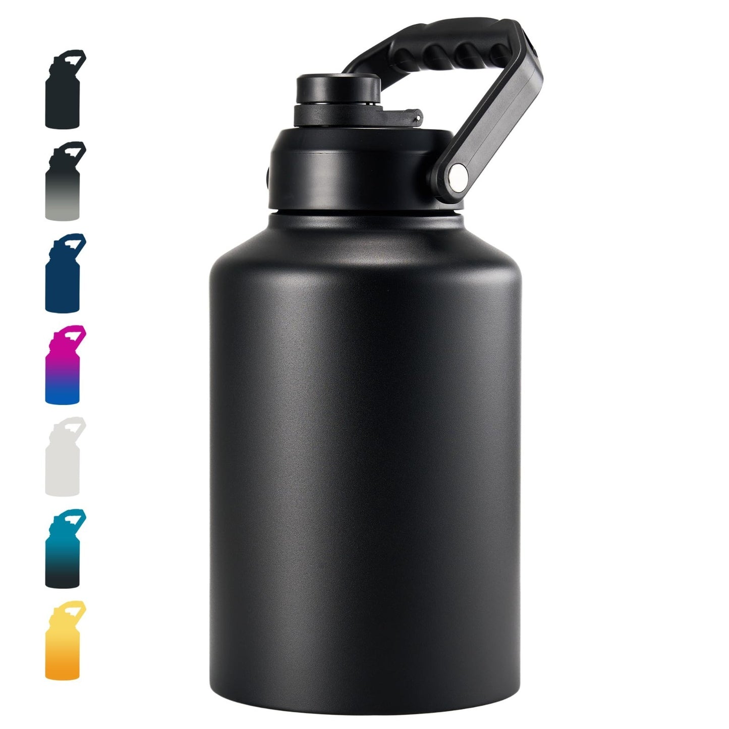 128oz Insulated Water Jug - Stainless Steel, Leak Proof, Double-Wall Vacuum, Cam1