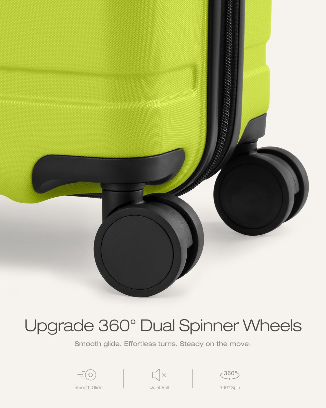 Lightweight 3-Piece Hardshell Luggage Set - Expandable, 360° Spinner Wheels, TSA5