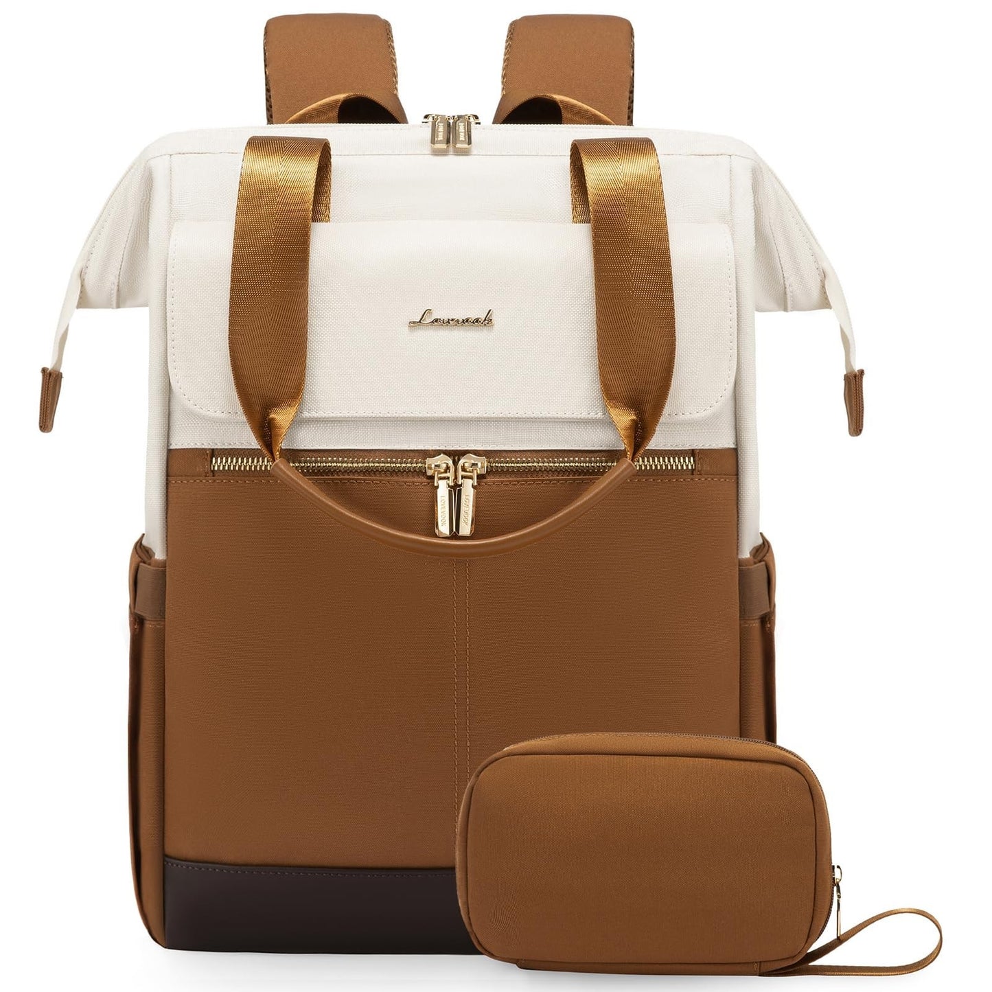 Stylish 15.6" Laptop Backpack for Women, USB Port, Waterproof Travel Bag, Organi1