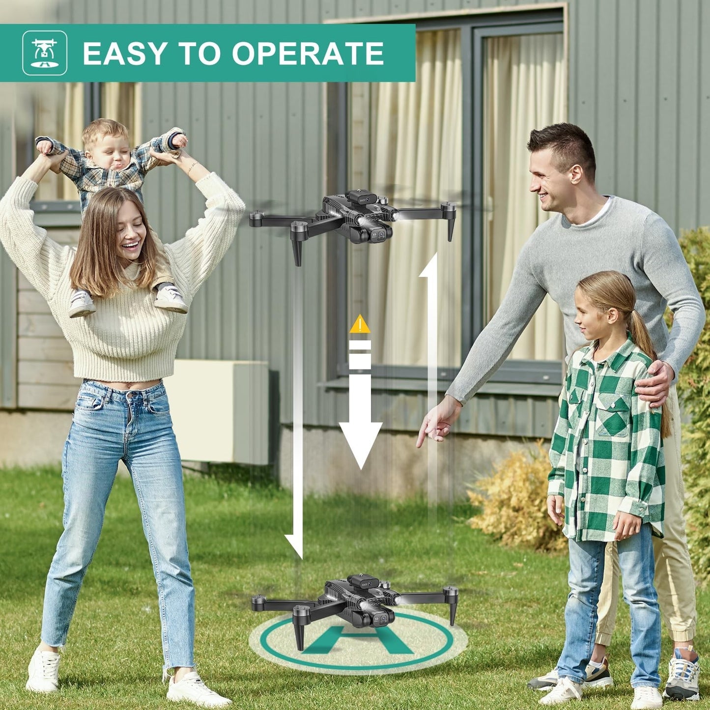 **Optimized eBay Title:**  4K HD Camera Drone for Kids & Adults, Mini RC Quadco4