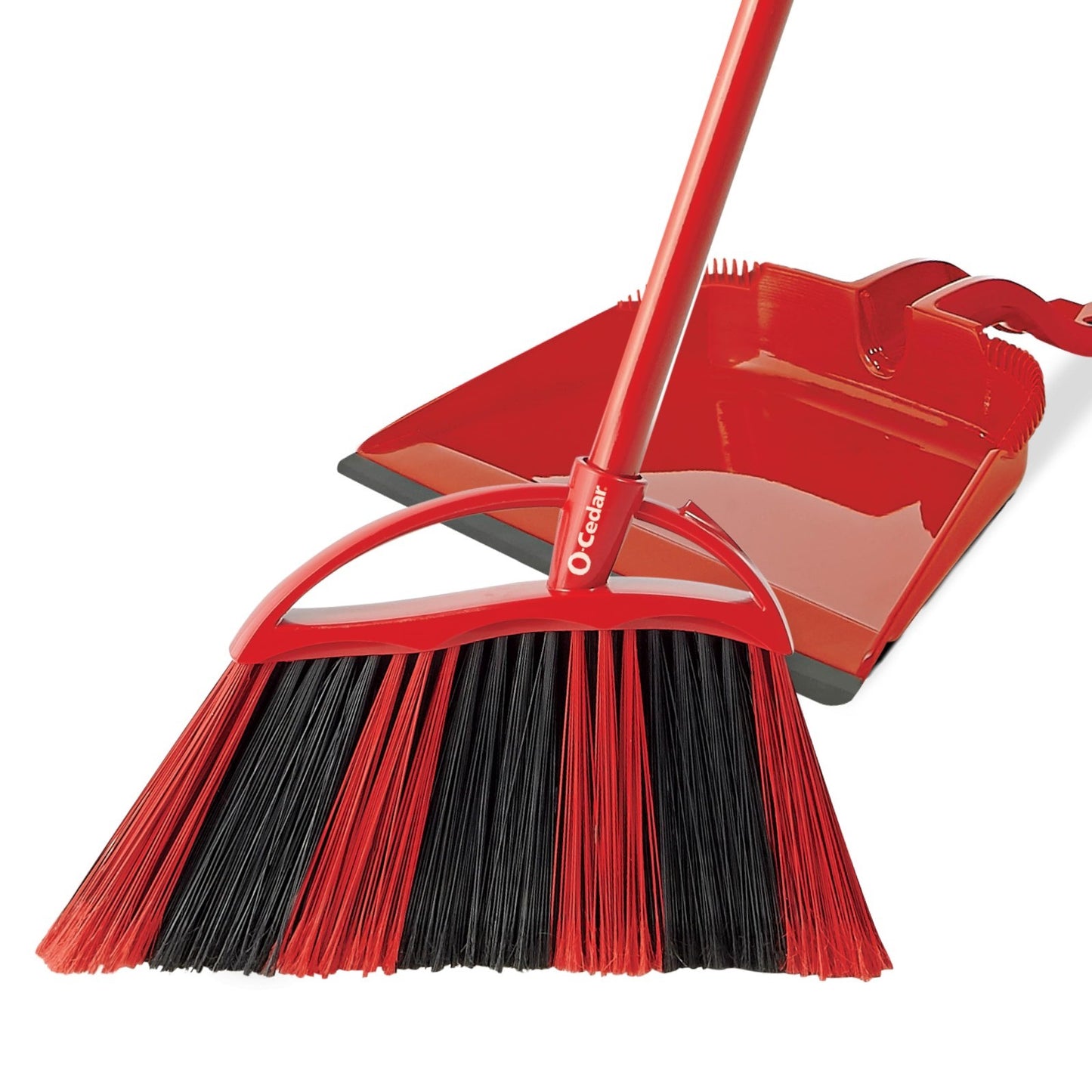 Sweep Broom & Step-On Dustpan Set | Wave Bristles for 99% Dirt Removal | Lightwe20