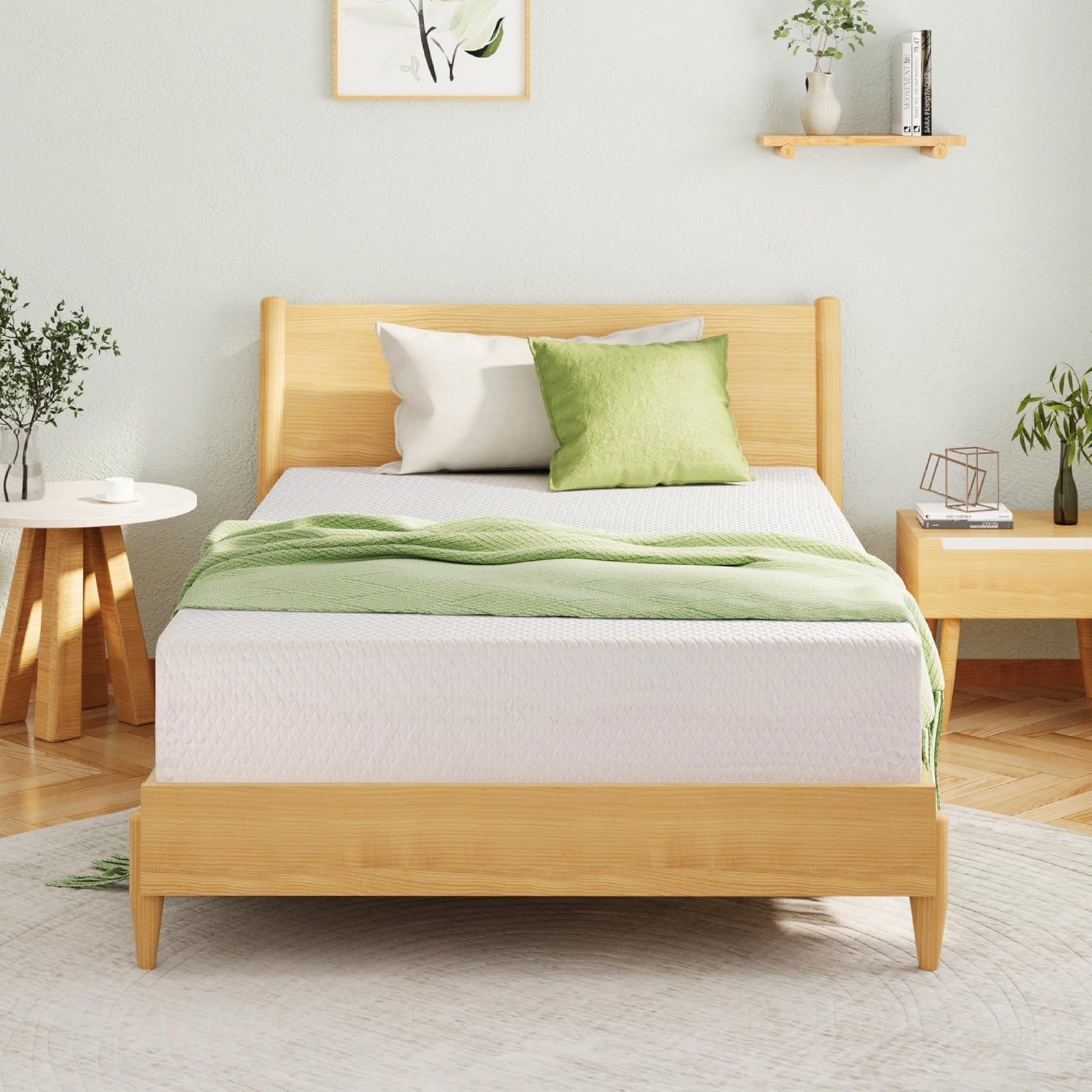 Full Size Memory Foam Mattress 5 Inch   Green Tea Gel, Medium Firm Support, Cert2