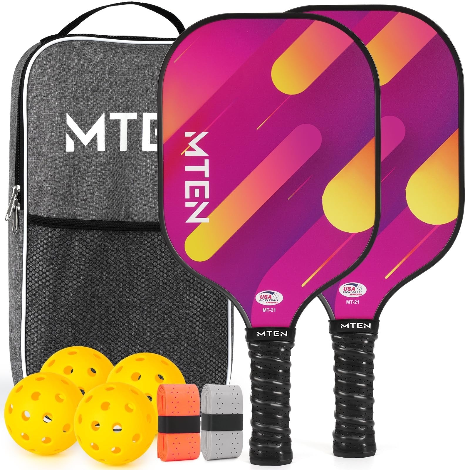 Pickleball Paddle Set of 2/4/1 - USAPA Approved Fiberglass Rackets, Lightweight1