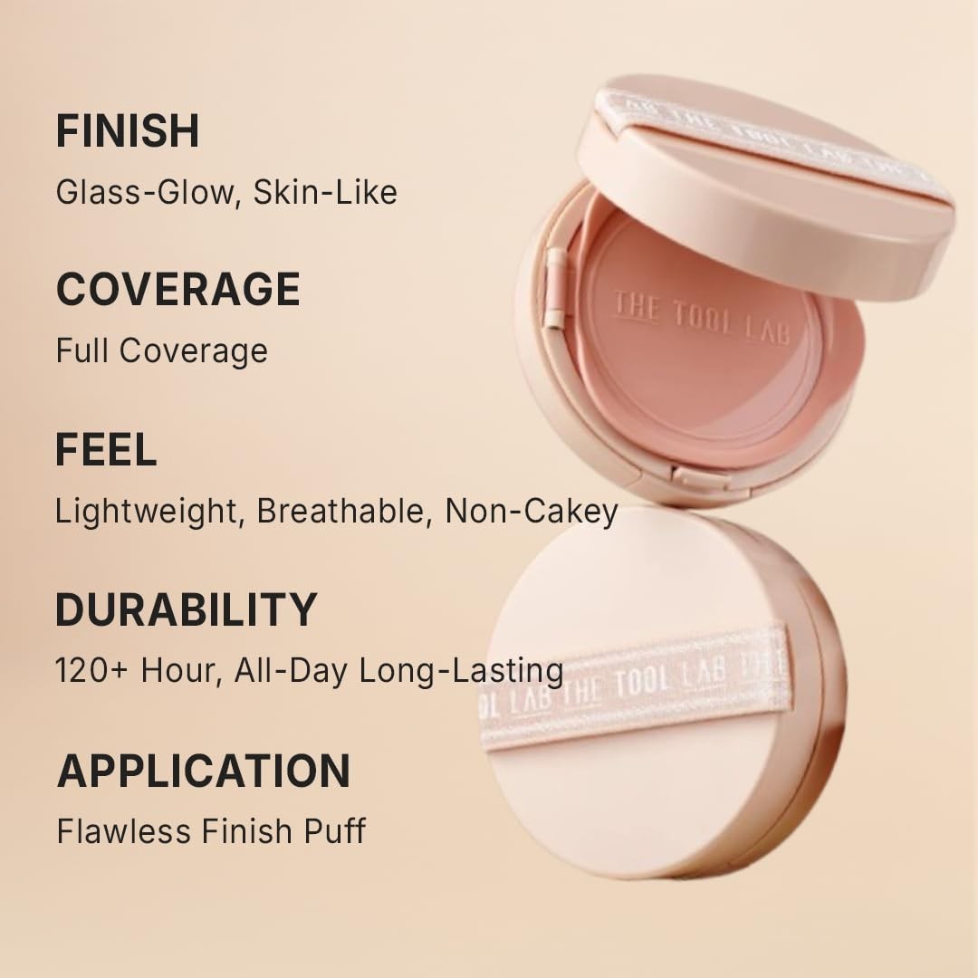 Long Lasting Full Coverage Cushion Foundation - Glass Glow Finish, Korean Makeup5