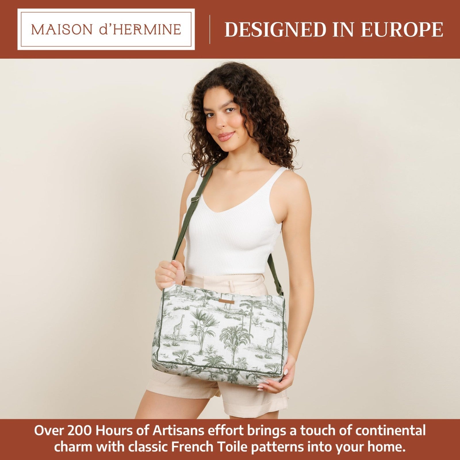 Stylish Cotton Shoulder Bag for Women   Chic Handbag, Everyday Tote, Fashion Acc2