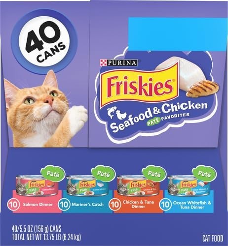 Seafood & Chicken Pate Wet Cat Food Variety Pack   5.5 oz Cans, 80 Count14