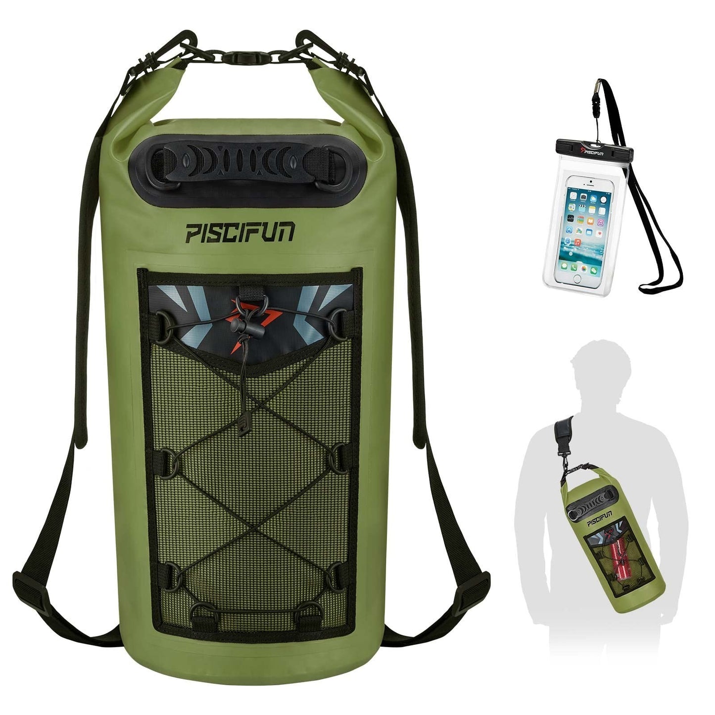 Waterproof Dry Bag Backpack 10L/20L/30L/40L - Floating, Phone Case Included for1
