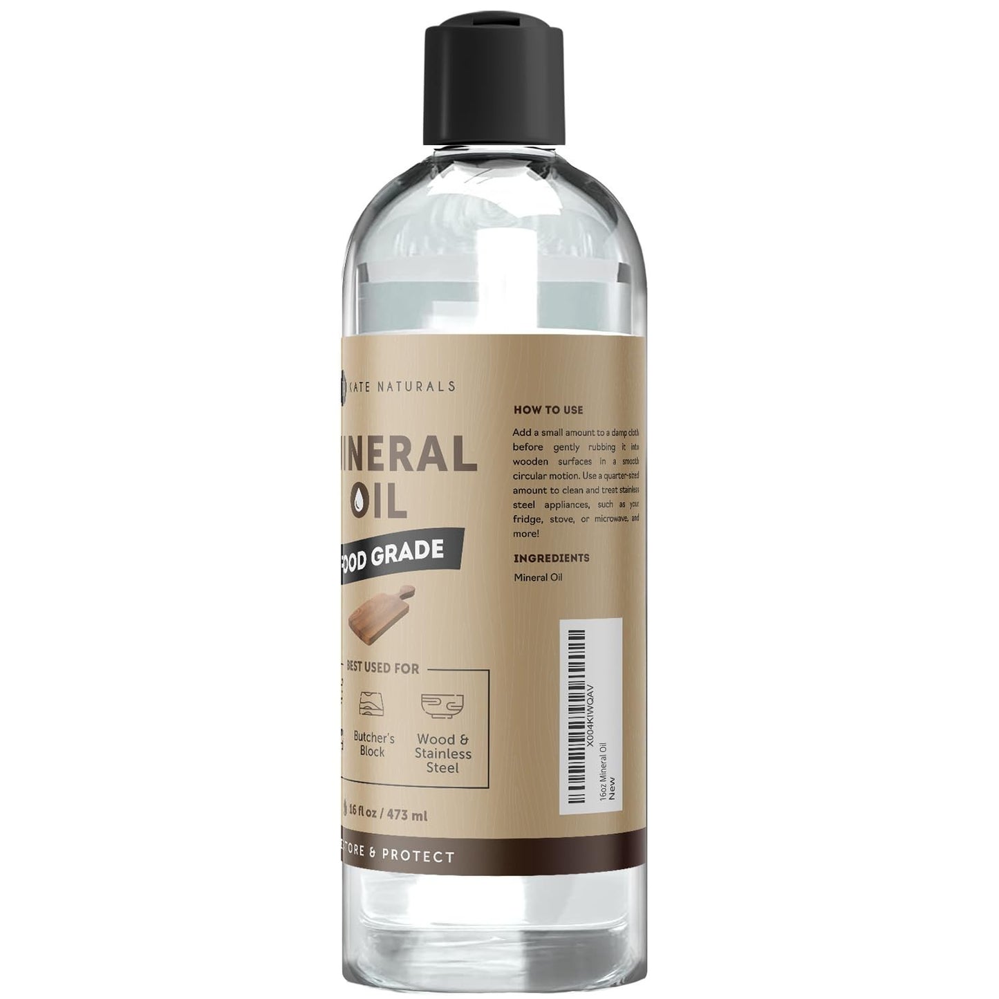 Food Grade Mineral Oil for Wood Cutting Board & Butcher Block   16oz Safe Use7