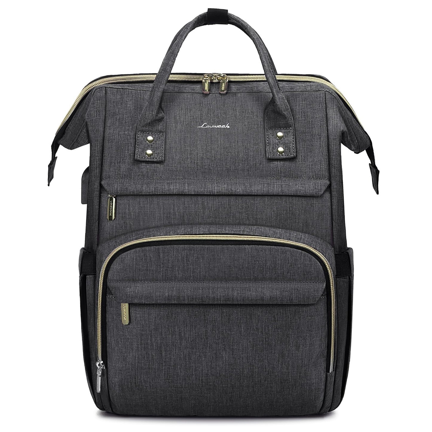 Stylish 17" Laptop Backpack for Women   Waterproof Travel Bag with USB Port, Ide1