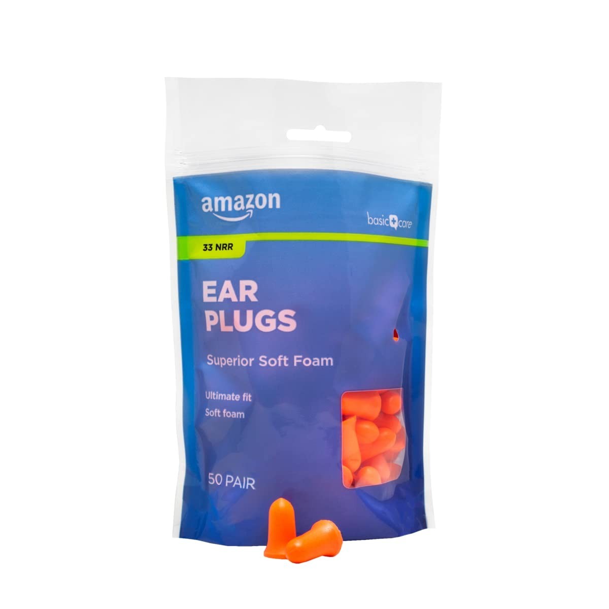 Soft Foam Noise Cancelling Earplugs for Concerts, Hearing Protection, 100 Count1