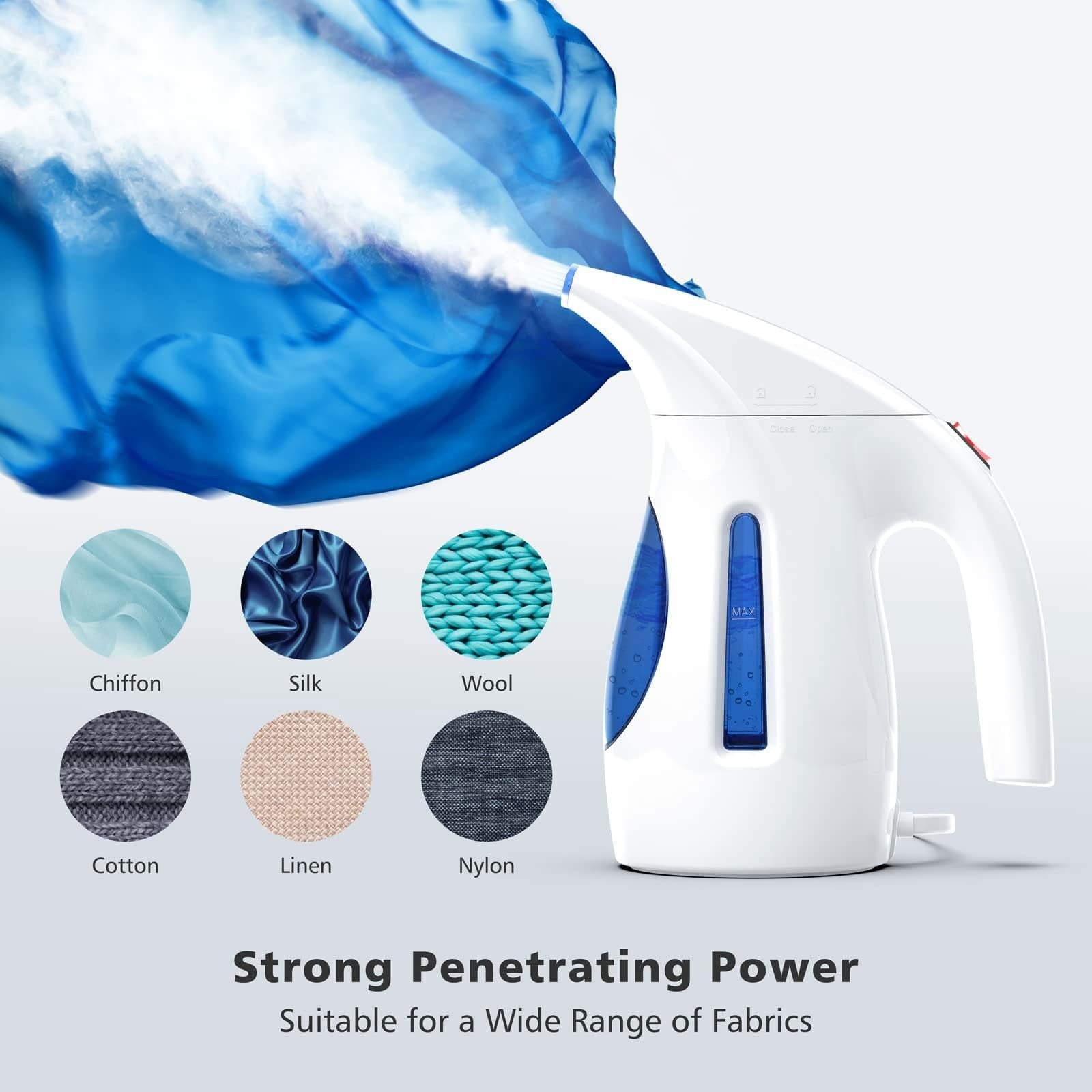 Portable Handheld Clothes Steamer, 240ml Capacity, 700W Fabric Wrinkle Remover -4