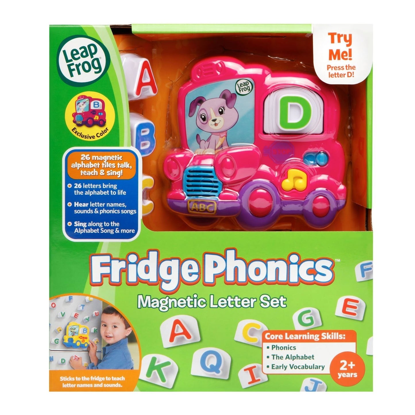 Magnetic Letter Set for Kids   Fridge Phonics Educational Toy, Pink Letters6