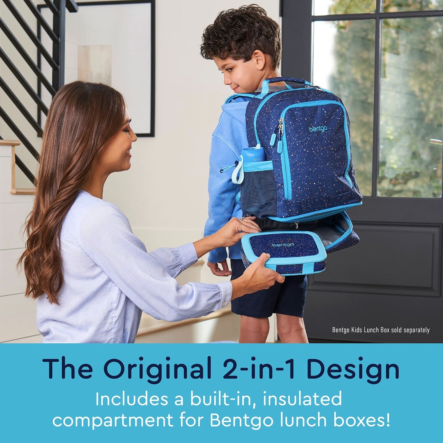Kids 2 in 1 Backpack & Insulated Lunch Bag   Padded Straps, Durable & Stylish2