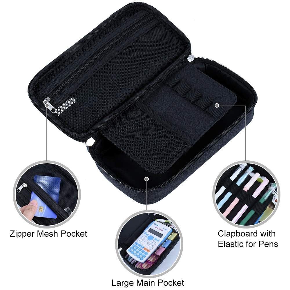 Large Capacity Pencil Case   Versatile Storage Pouch for Pens, Markers & Makeup3