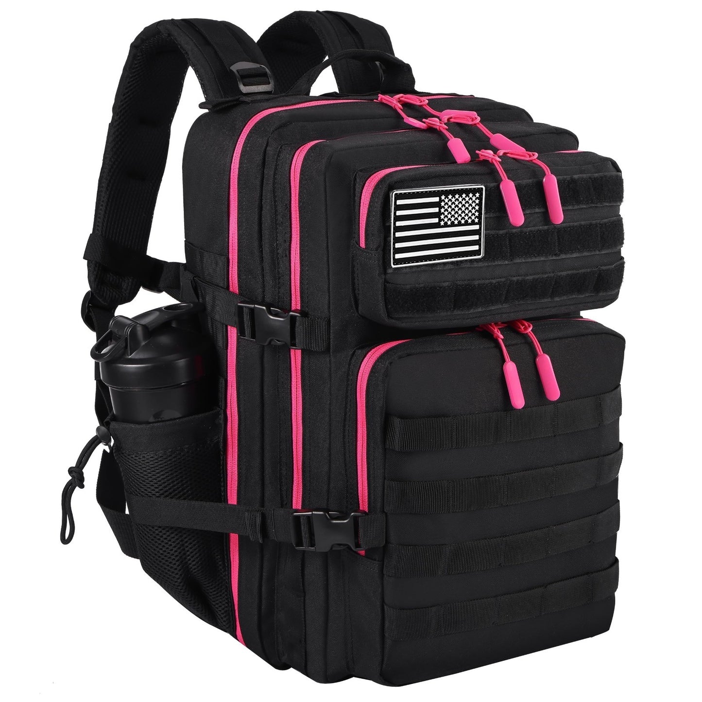 Tactical Military Backpack 45L   3 Day Assault Rucksack with Molle System, Black1