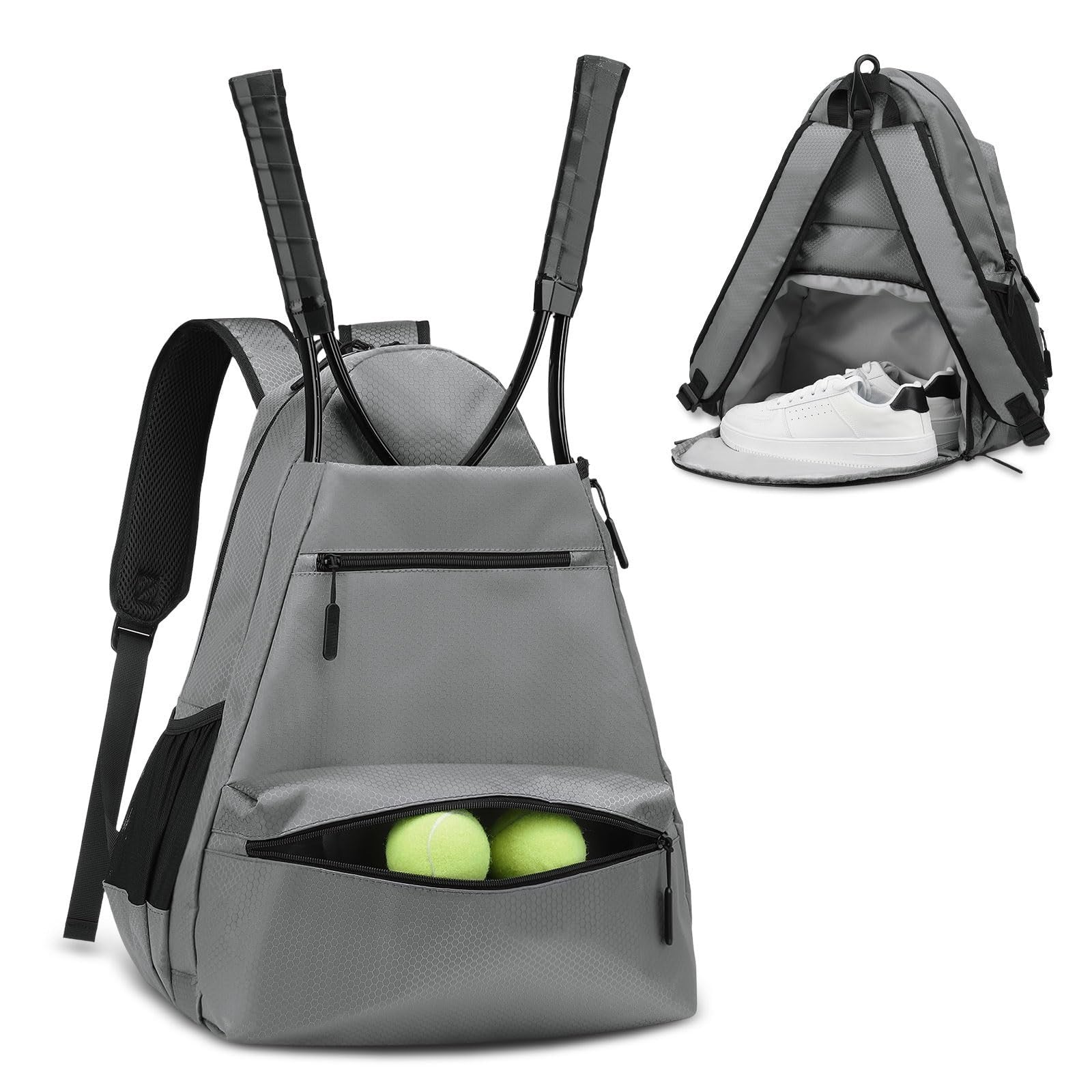 Optimized eBay Title:  Waterproof Tennis Backpack with Shoe Compartment, Wet/Dr1