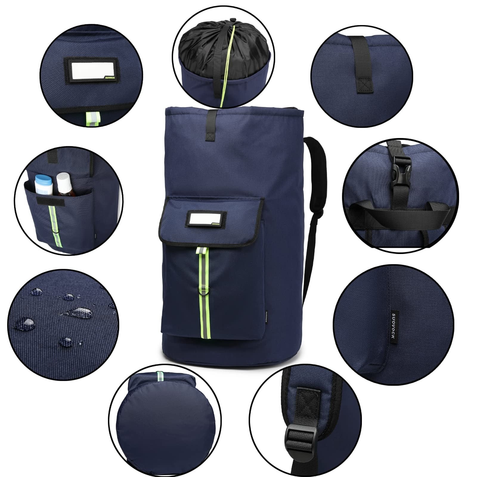 **Optimized eBay Title:**  Extra-Large Heavy Duty Laundry Backpack Bag for Coll3