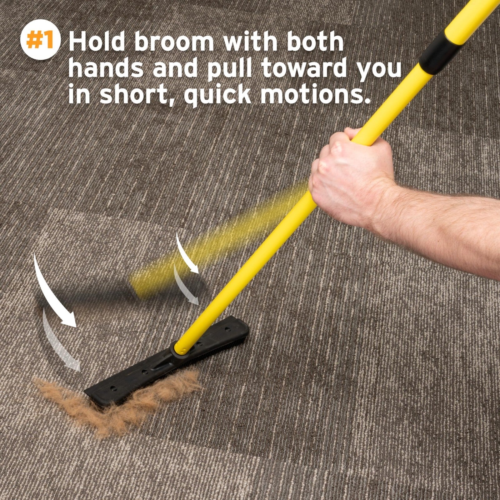 Pet Hair Removal Rubber Broom with 61" Telescopic Handle - Effective Fur Remover7