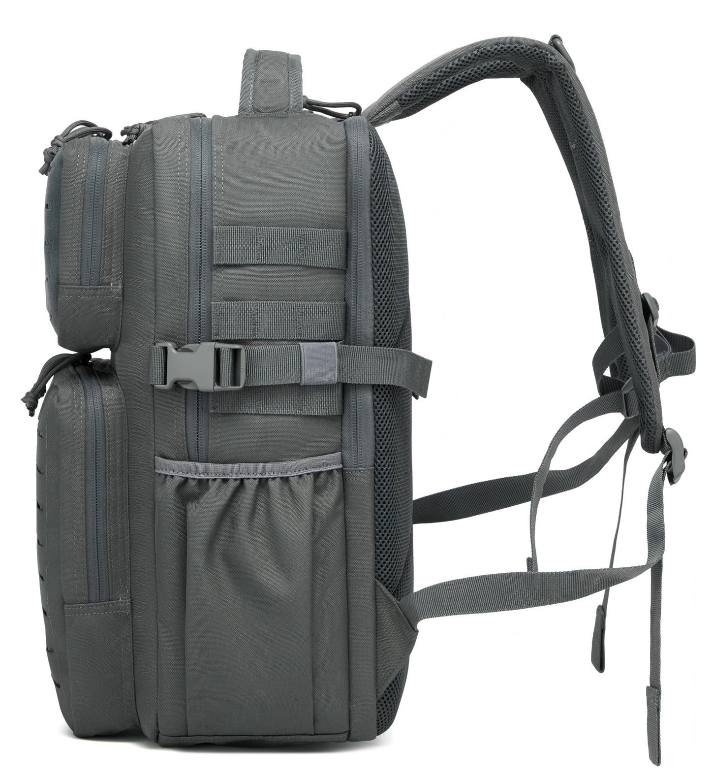 Waterproof Military Tactical Backpack 30L, 3 Day Assault Pack, MOLLE Design, Bla3