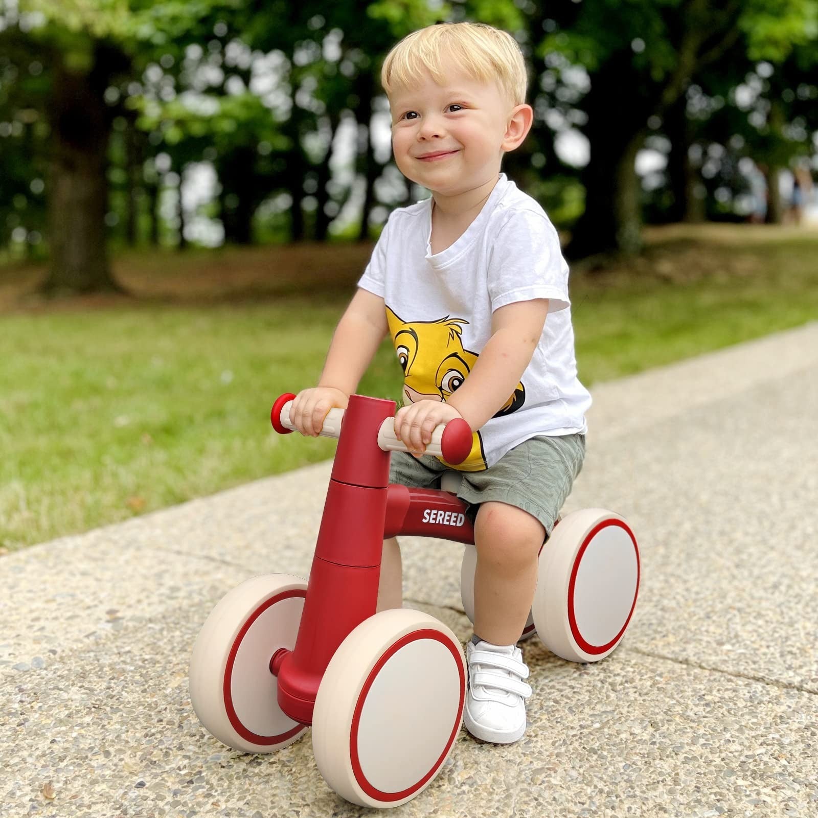 Toddler Balance Bike for 1 Year Old   4 Wheels, First Birthday Gift, 12 24 Month7