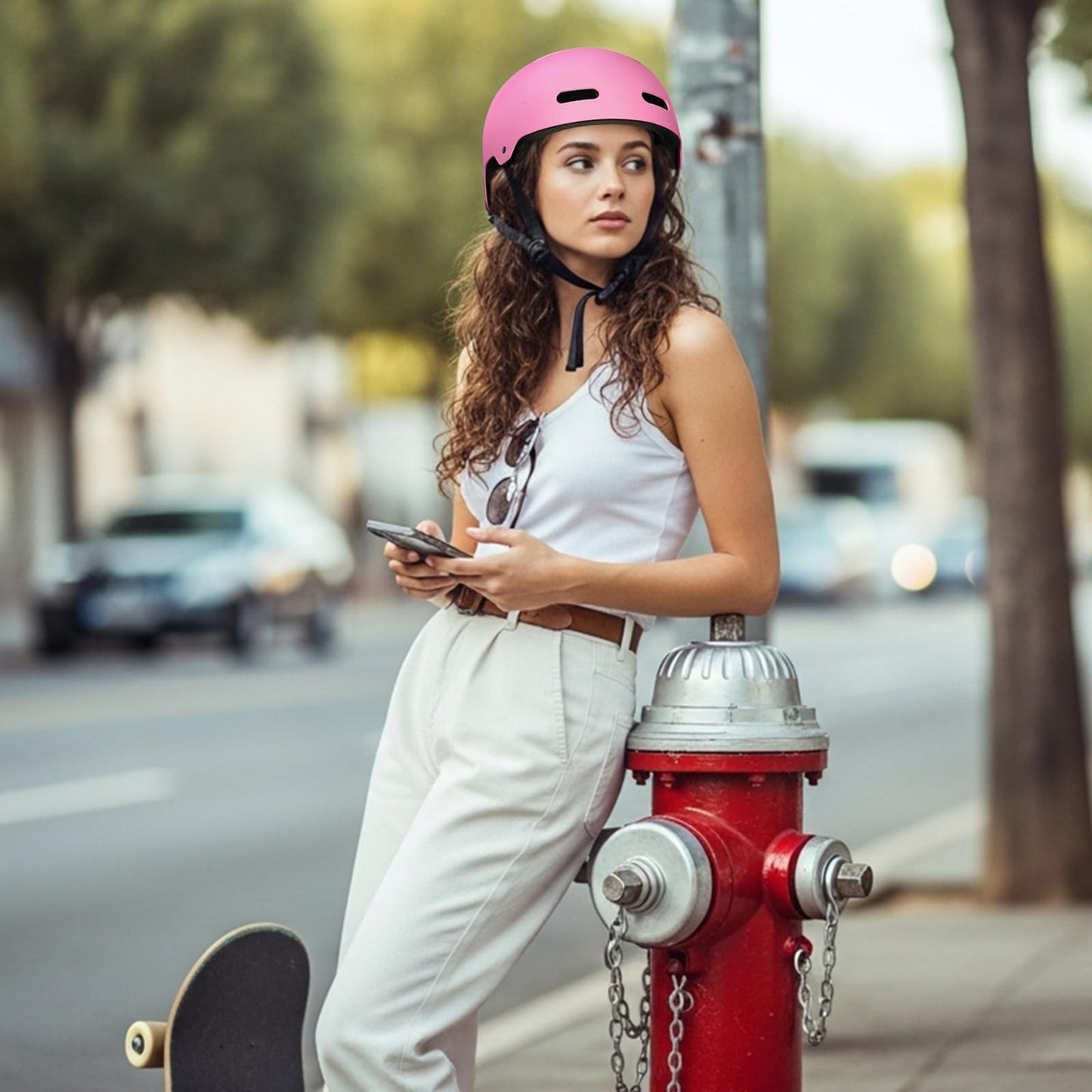 Multi-Sport Helmet for Skateboard, Bike, Scooter - Adjustable, Lightweight, Vent7