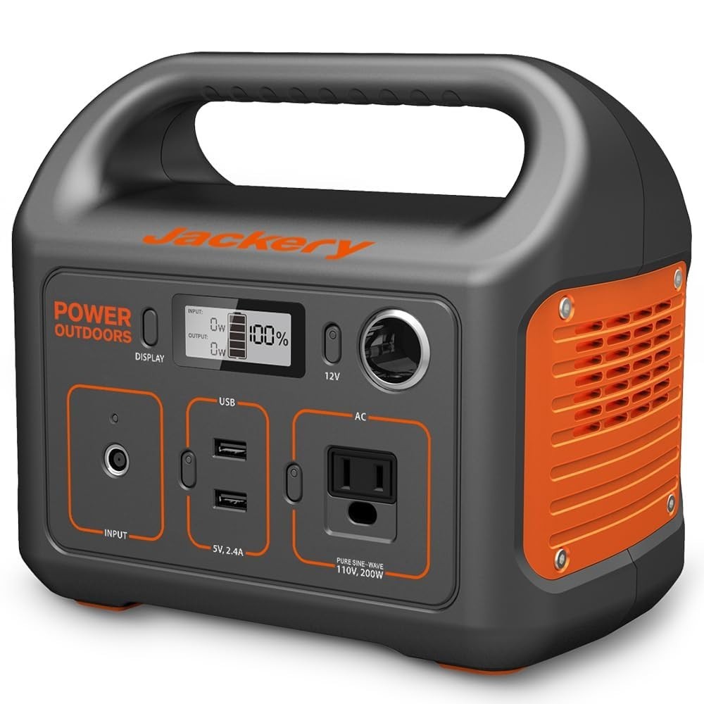 Portable Power Station 290Wh Backup Lithium Battery, 110V AC Outlet, Solar Gener1