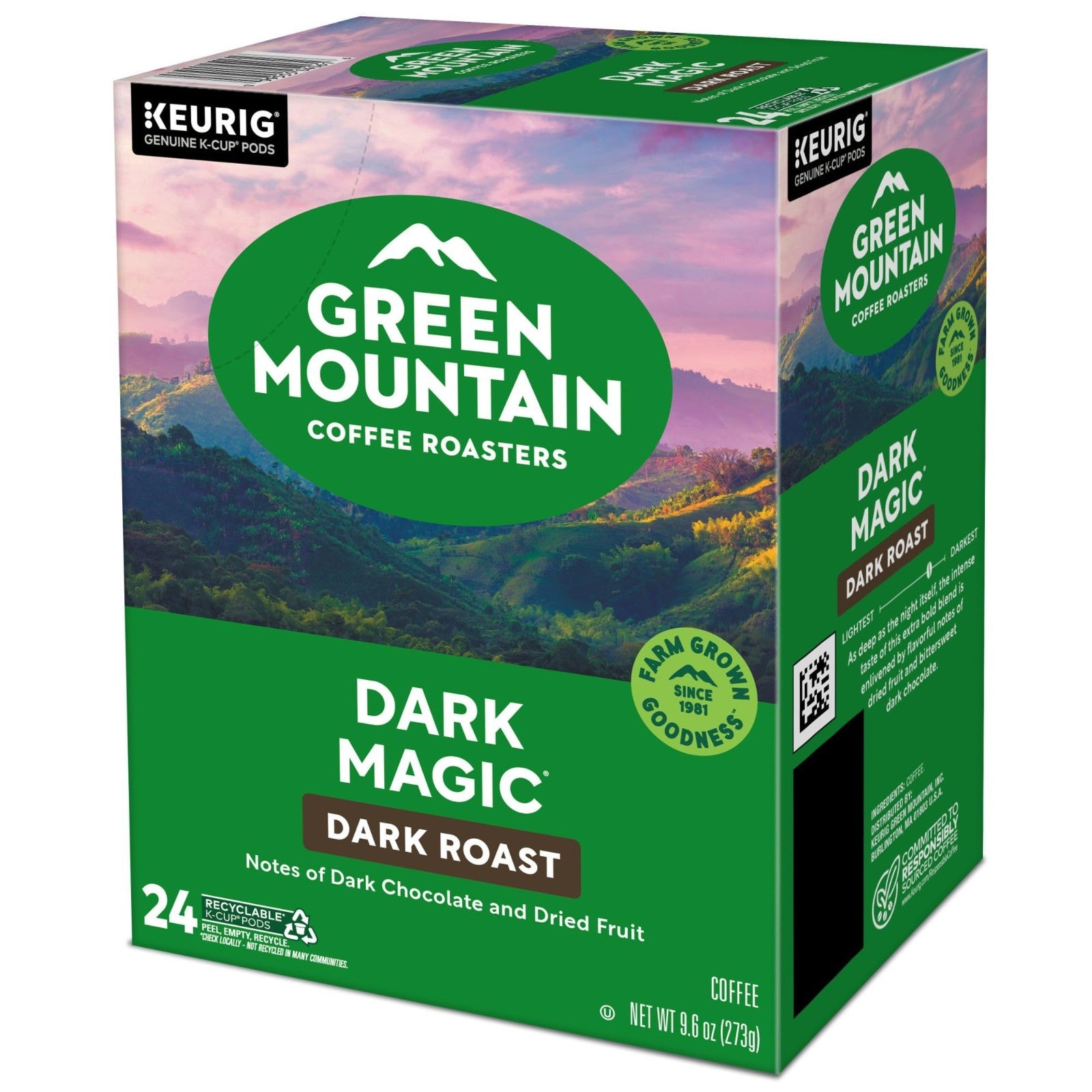 Dark Magic Dark Roast Coffee Pods, 96 Count, Single Serve K Cup for Keurig18
