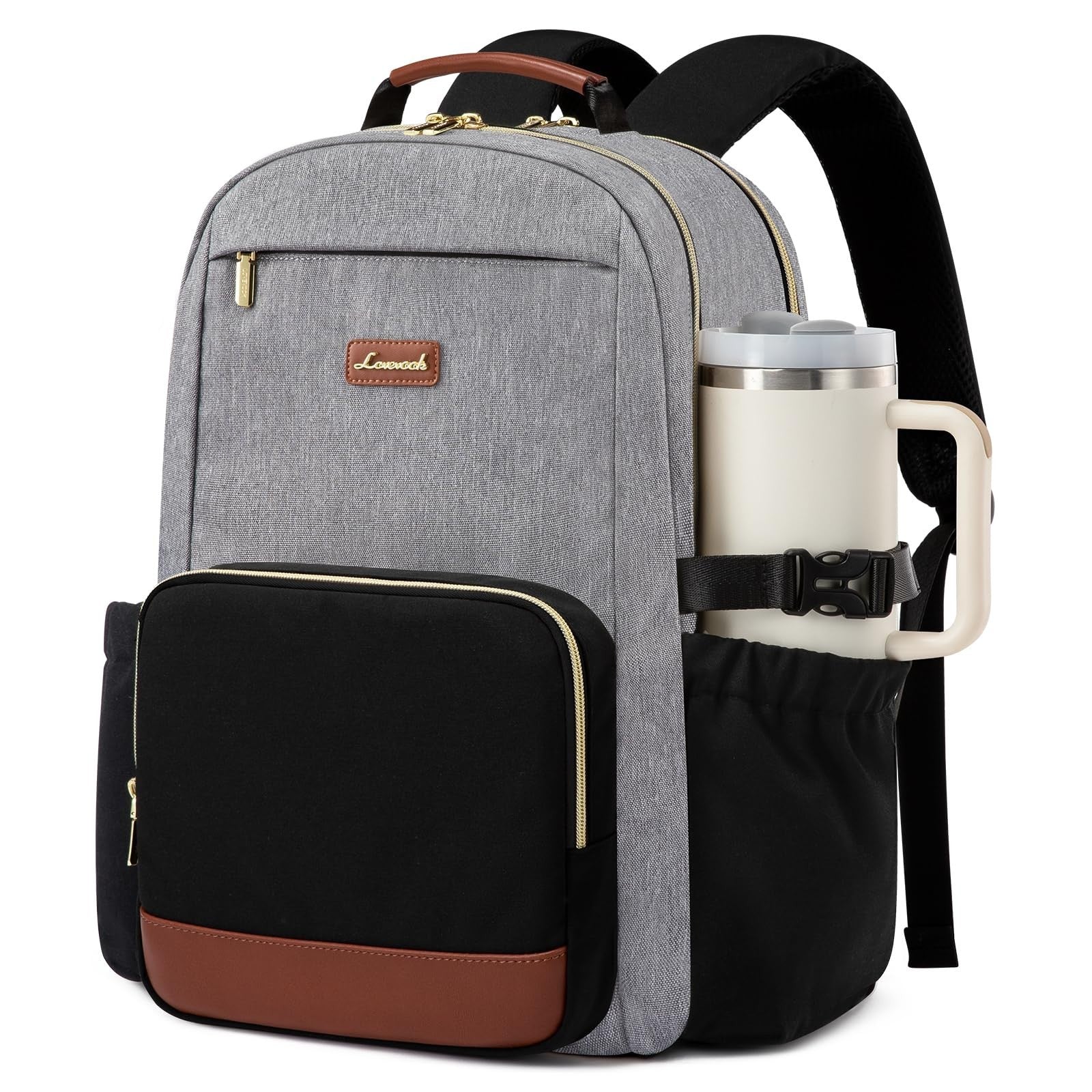 Stylish Waterproof Laptop Backpack for Women, 15.6" Large Capacity, Travel Purse1