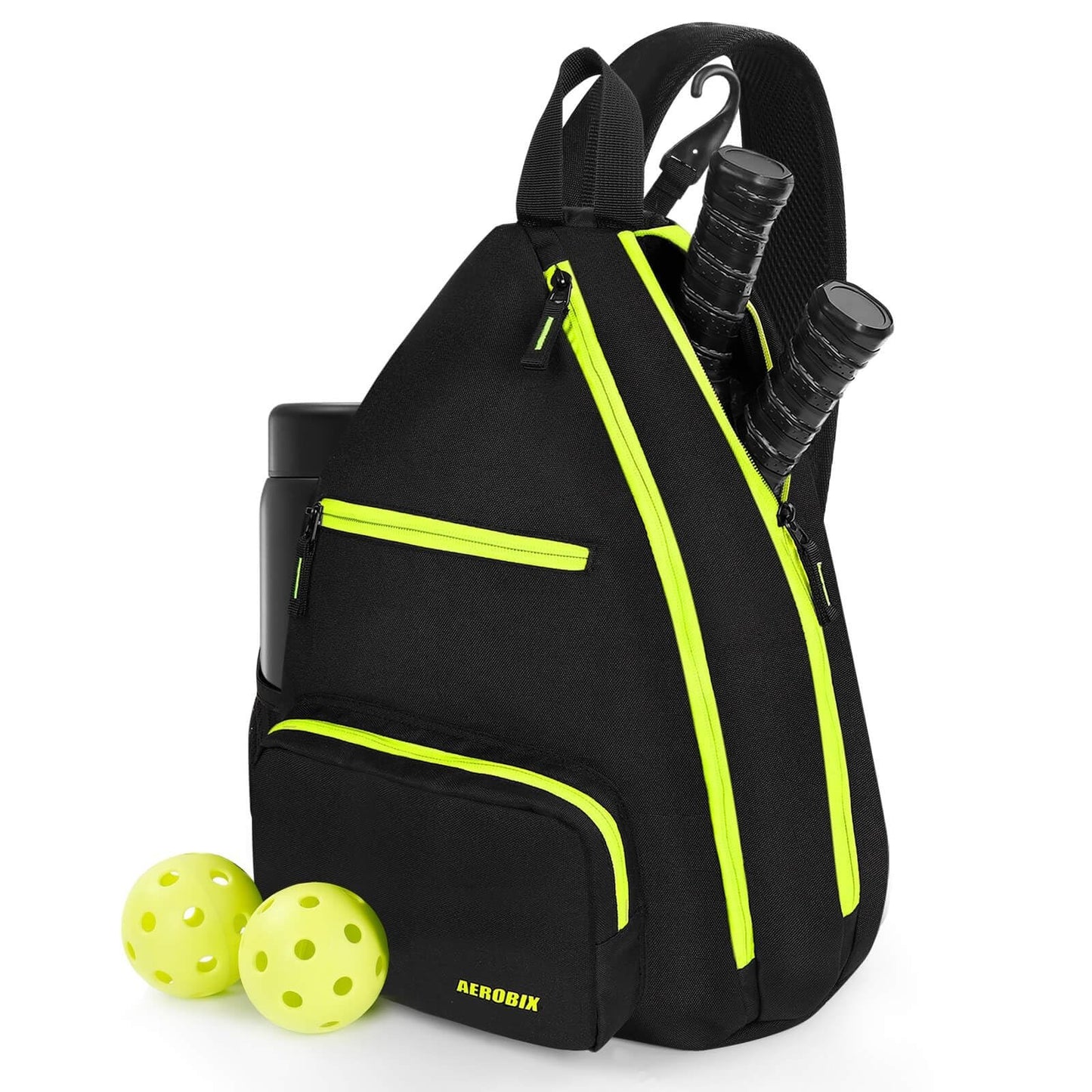 Large Capacity Pickleball Backpack - Padded Paddle Pocket, Adjustable Sling Bag1