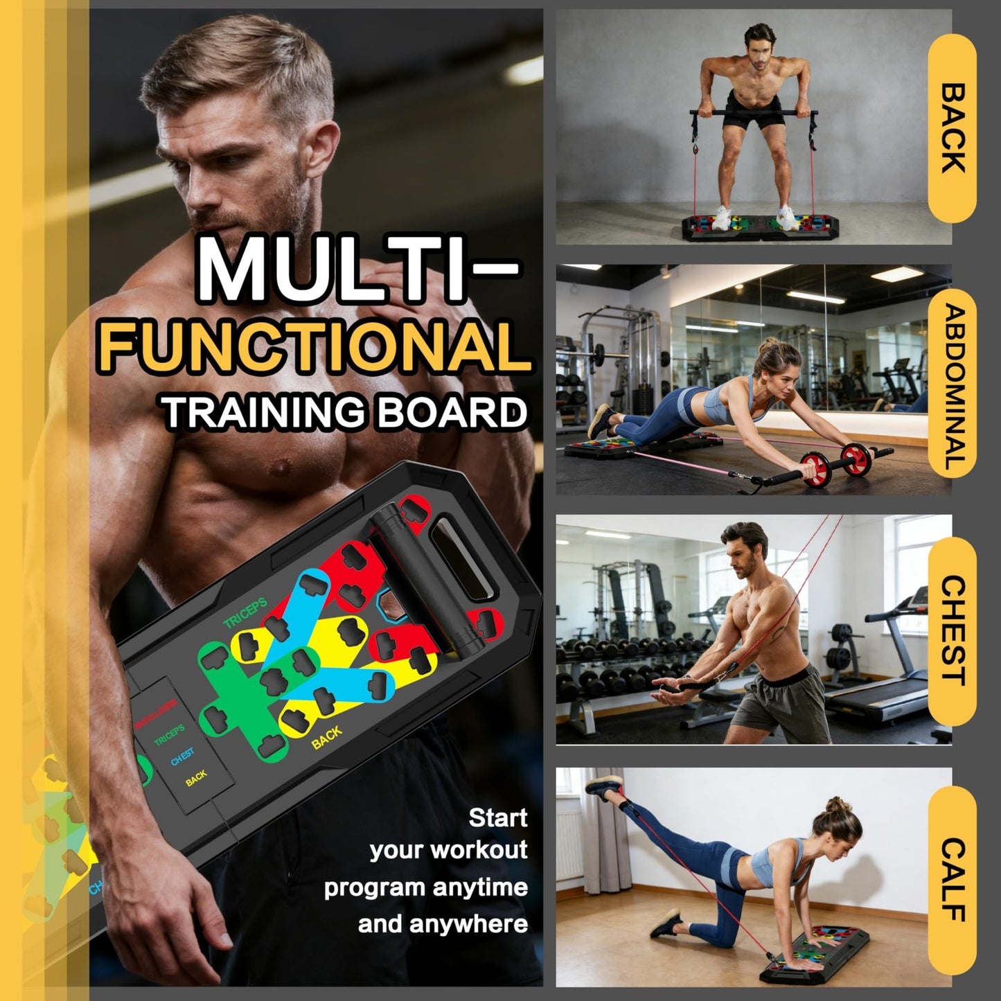 15 in 1 Push Up Board   Multi Functional Home Workout Equipment for Chest & Musc2