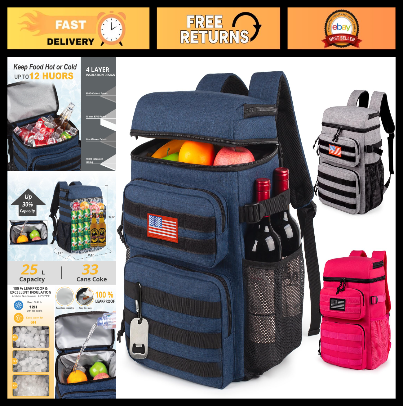 Here’s an optimized eBay title for the product:"Lightweight Insulated Cooler B0