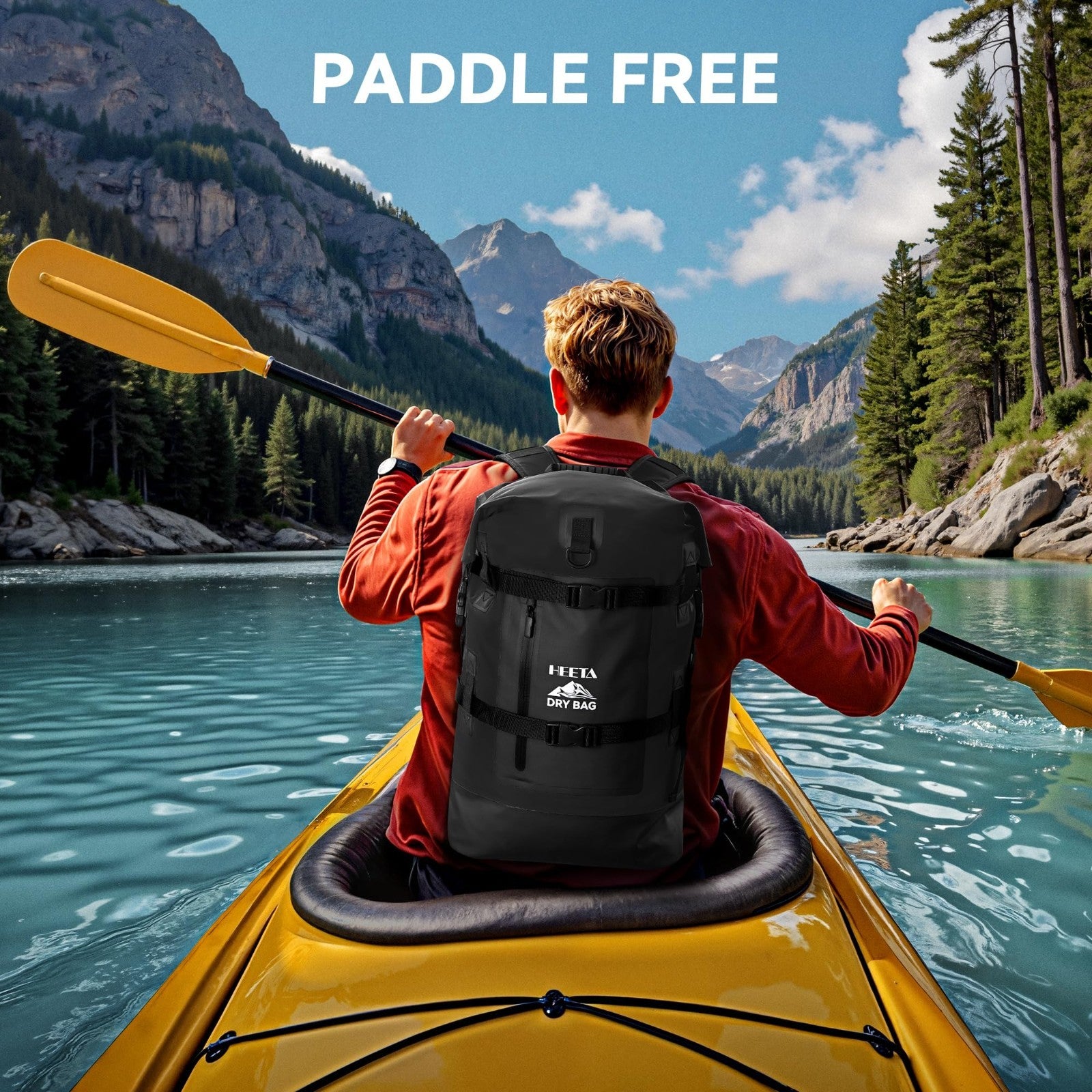 Waterproof 40L Dry Bag Backpack for Hiking, Kayaking, Travel & Camping Gear6