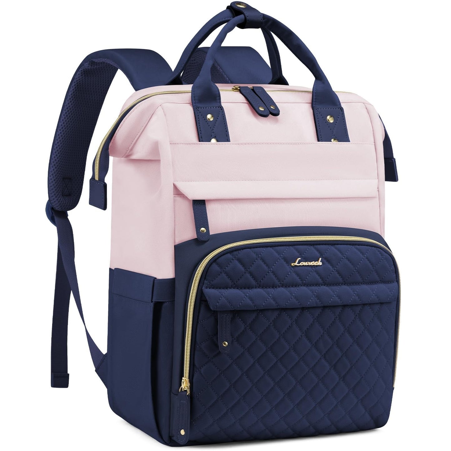 Waterproof 15.6" Laptop Backpack for Women, Nurse & Teacher Work Bag, Travel Pur1