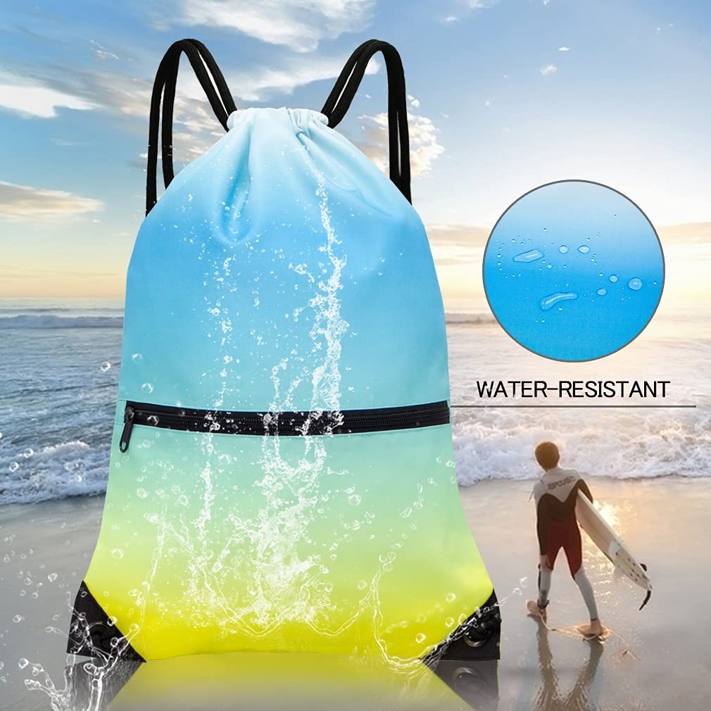 Drawstring Backpack Gym Bag, Lightweight Sport Sackpack for Travel & Fitness2