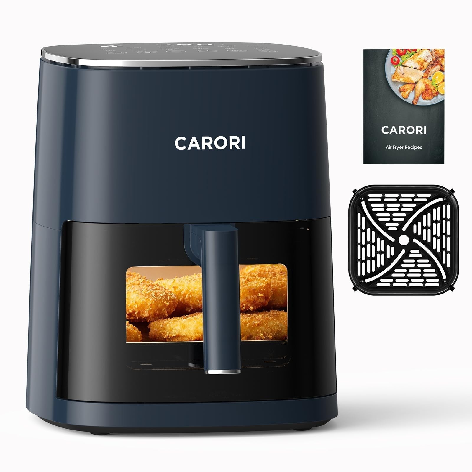 6Qt Air Fryer with Viewing Window, 12 Cooking Presets, 1700W, Nonstick Basket1