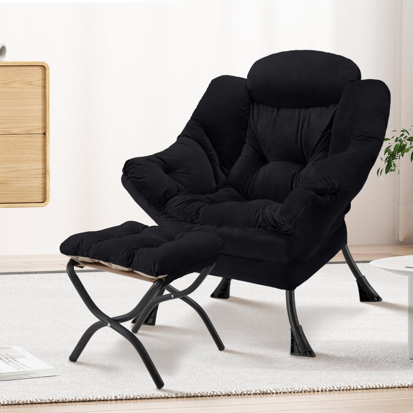 Here’s an optimized eBay title for the product:"Modern Lazy Chair with Folding2