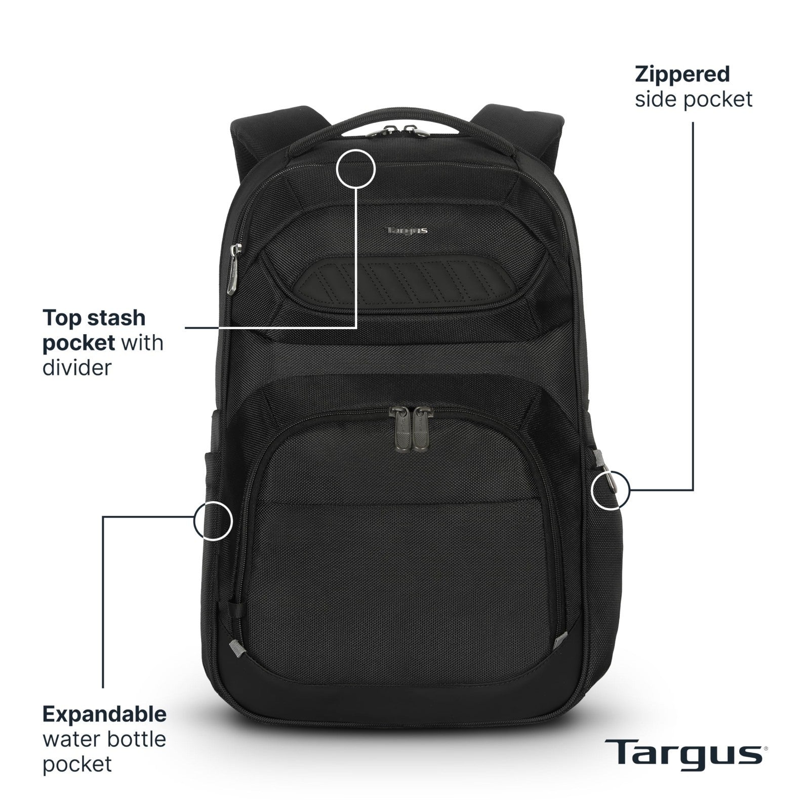 16 Inch Laptop Backpack, Travel Bag for Men & Women, Water Resistant, Black2