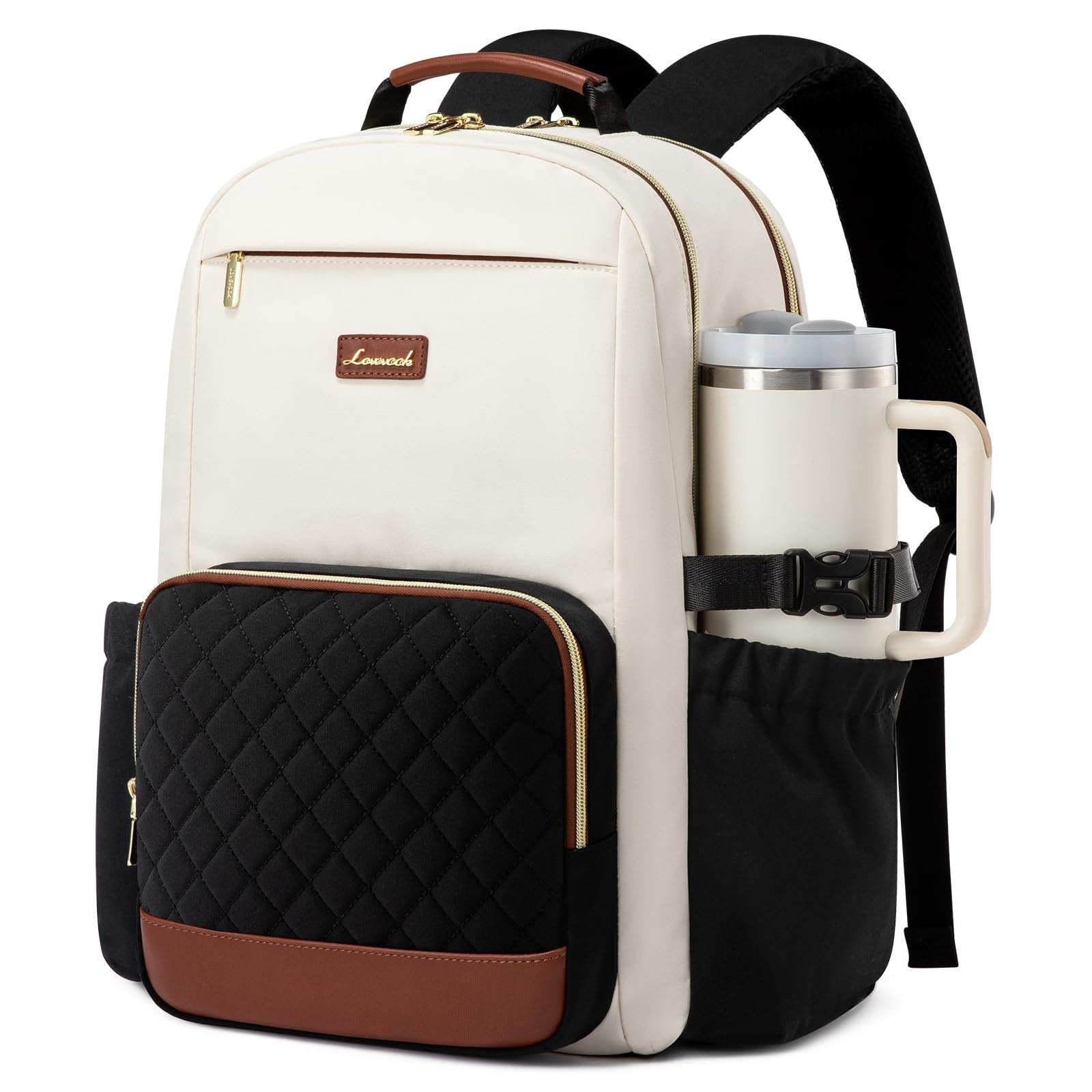 Stylish Waterproof Laptop Backpack for Women, 15.6" Large Capacity, Travel Purse1